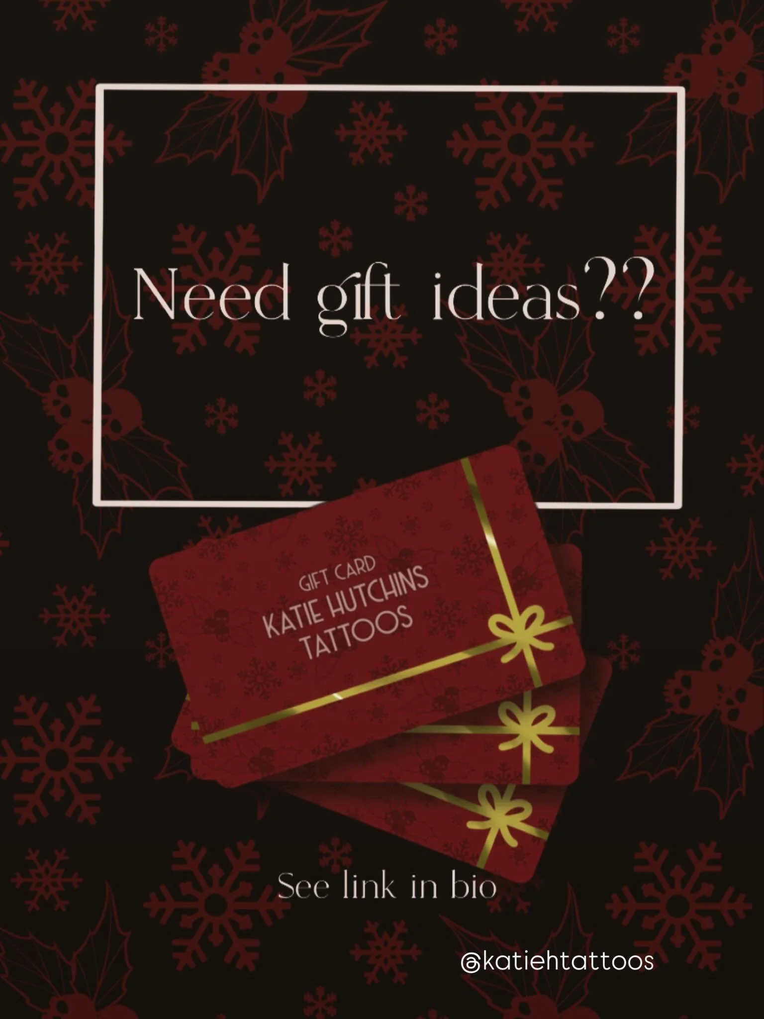 Happy Holiday season everyone. Just a reminder, I offer gift cards. I&rsquo;m sure you&rsquo;ve got friends and relatives always dropping hints and talking about their next tattoo inspiration. Or maybe you want to treat yourself.