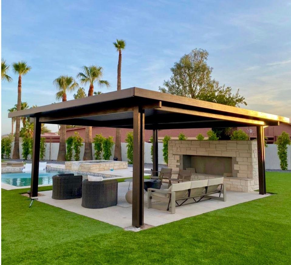 Phoenix Patio Cover Installation Services by Outshine Patio Cover; Lattice, 4K Aluminum Patio Covers and More.