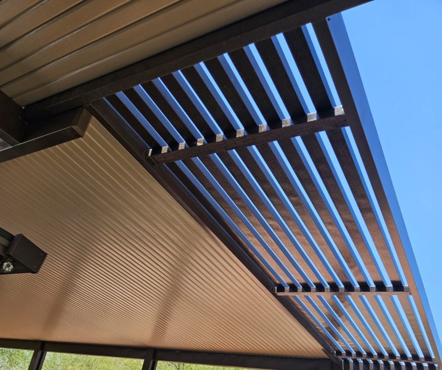Insulated LRP Lattice Patio Cover Installation by Outshine Patio Cover
