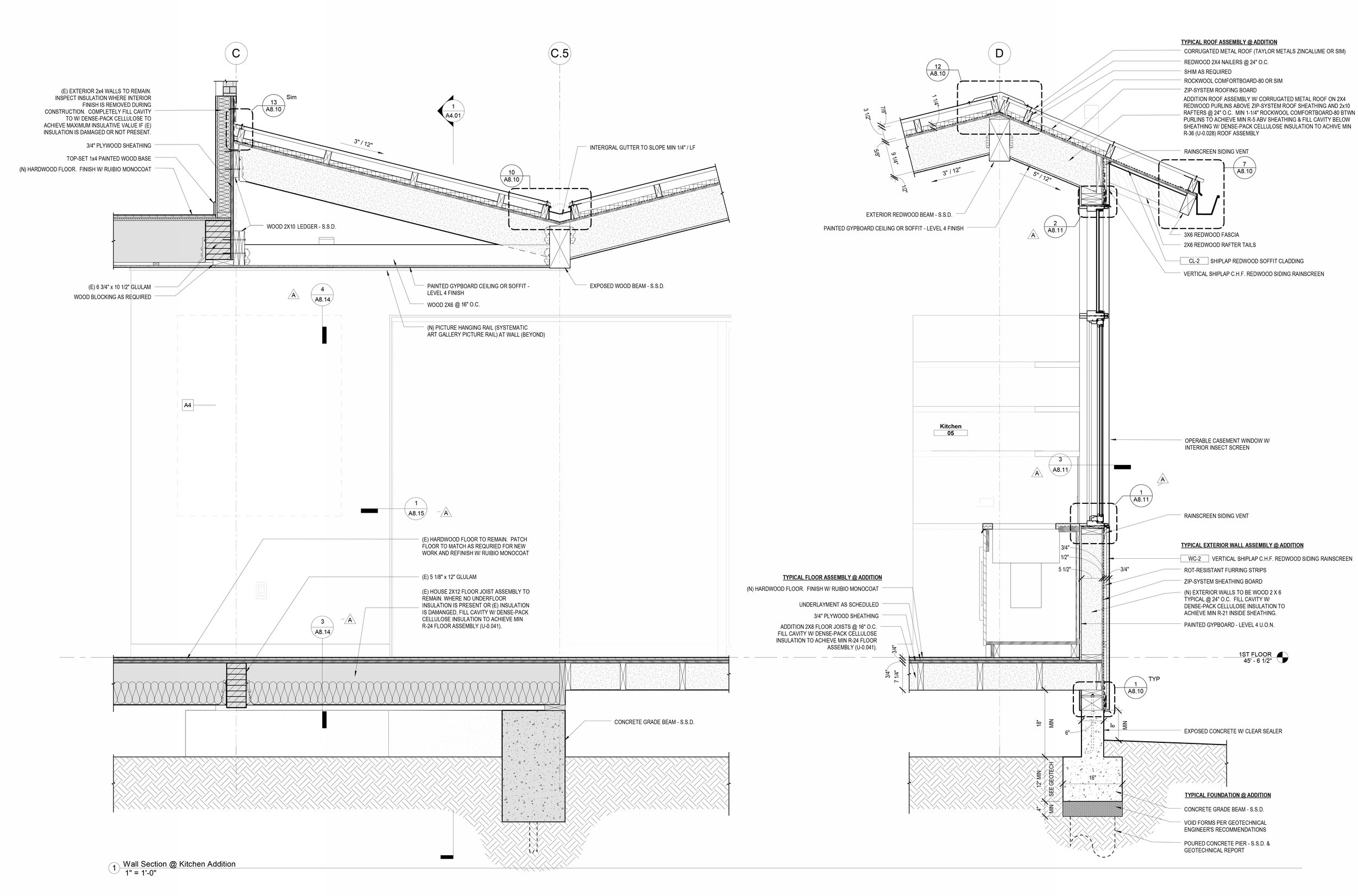 Addition Wall Sections