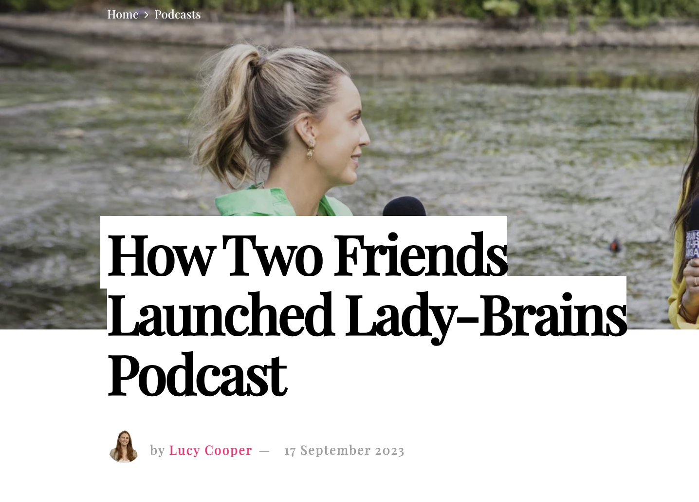 Women Love Tech - How Two Friends Launched Lady-Brains Podcast
