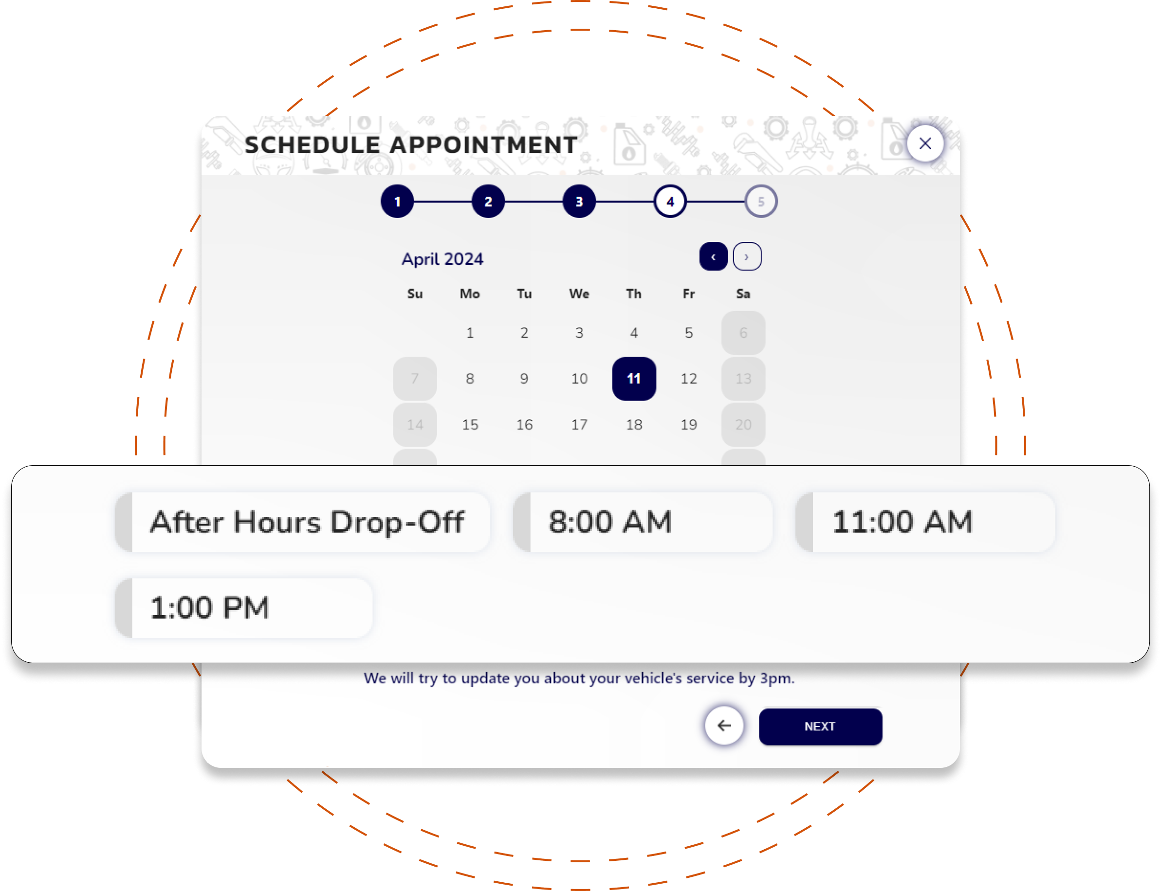 Intelligent online scheduling for auto repair shops that saves time