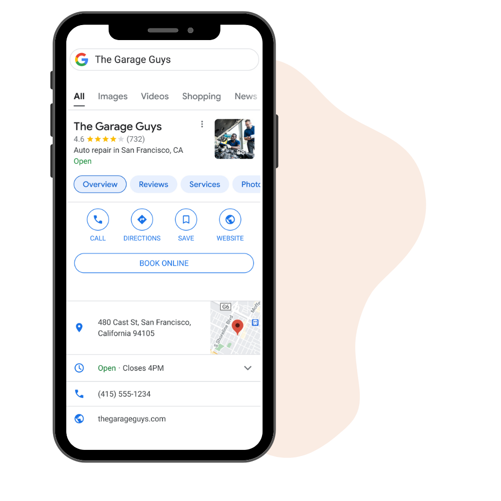 Autoops online scheduling for auto shops google integration