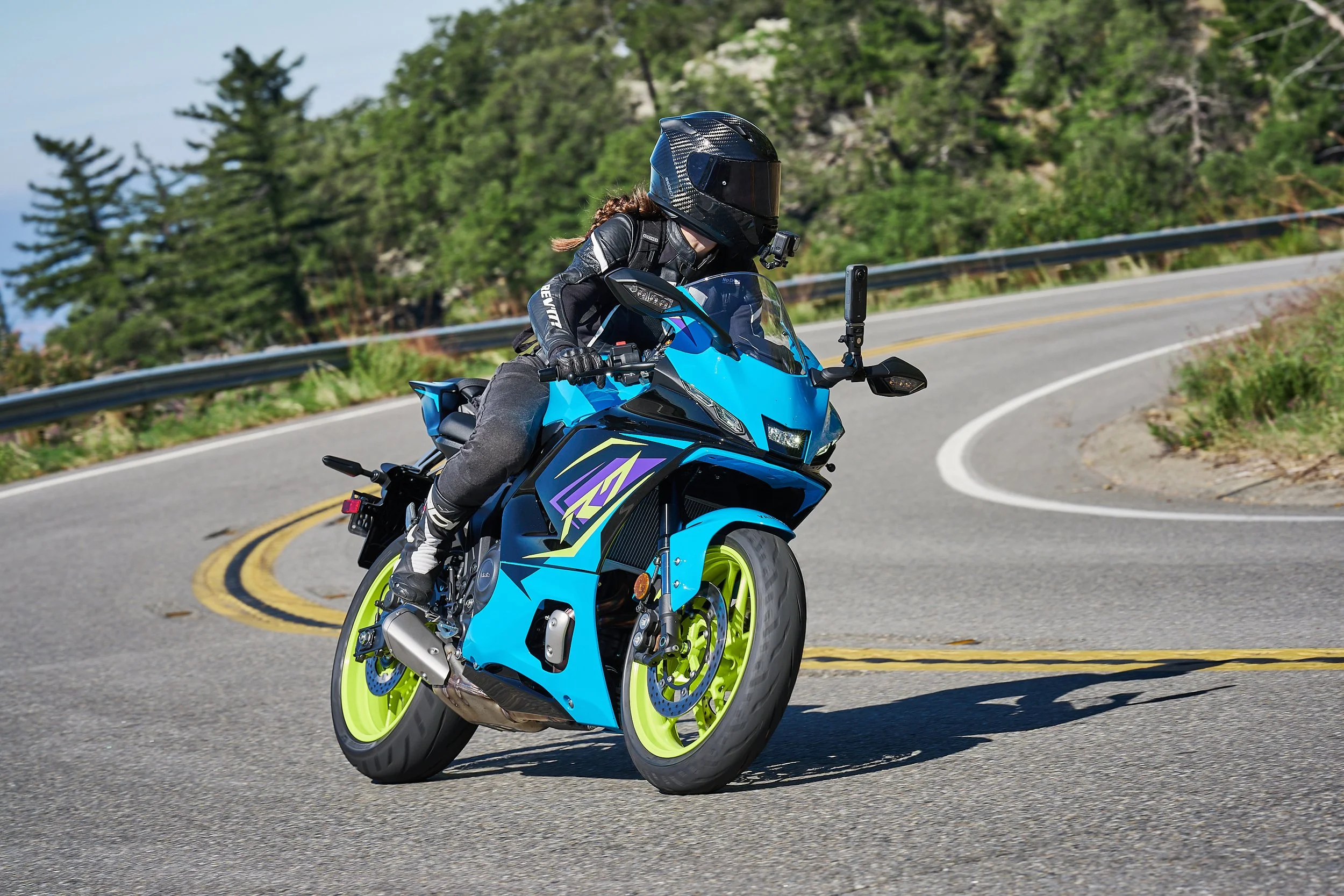 Lali riding the 2026 Yamaha R7 (YZF-R7)