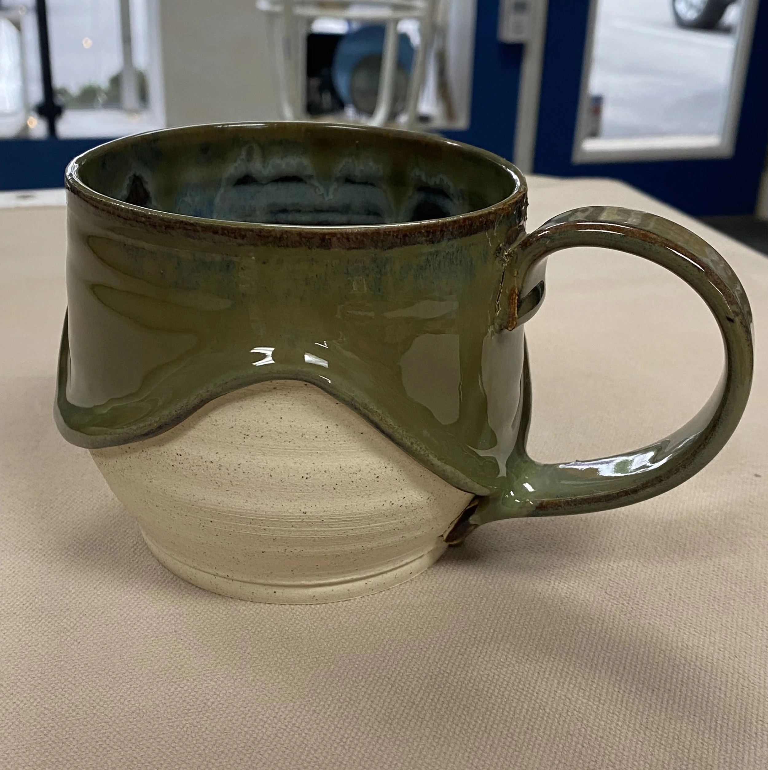 Coil Drip Mug - Wheel thrown