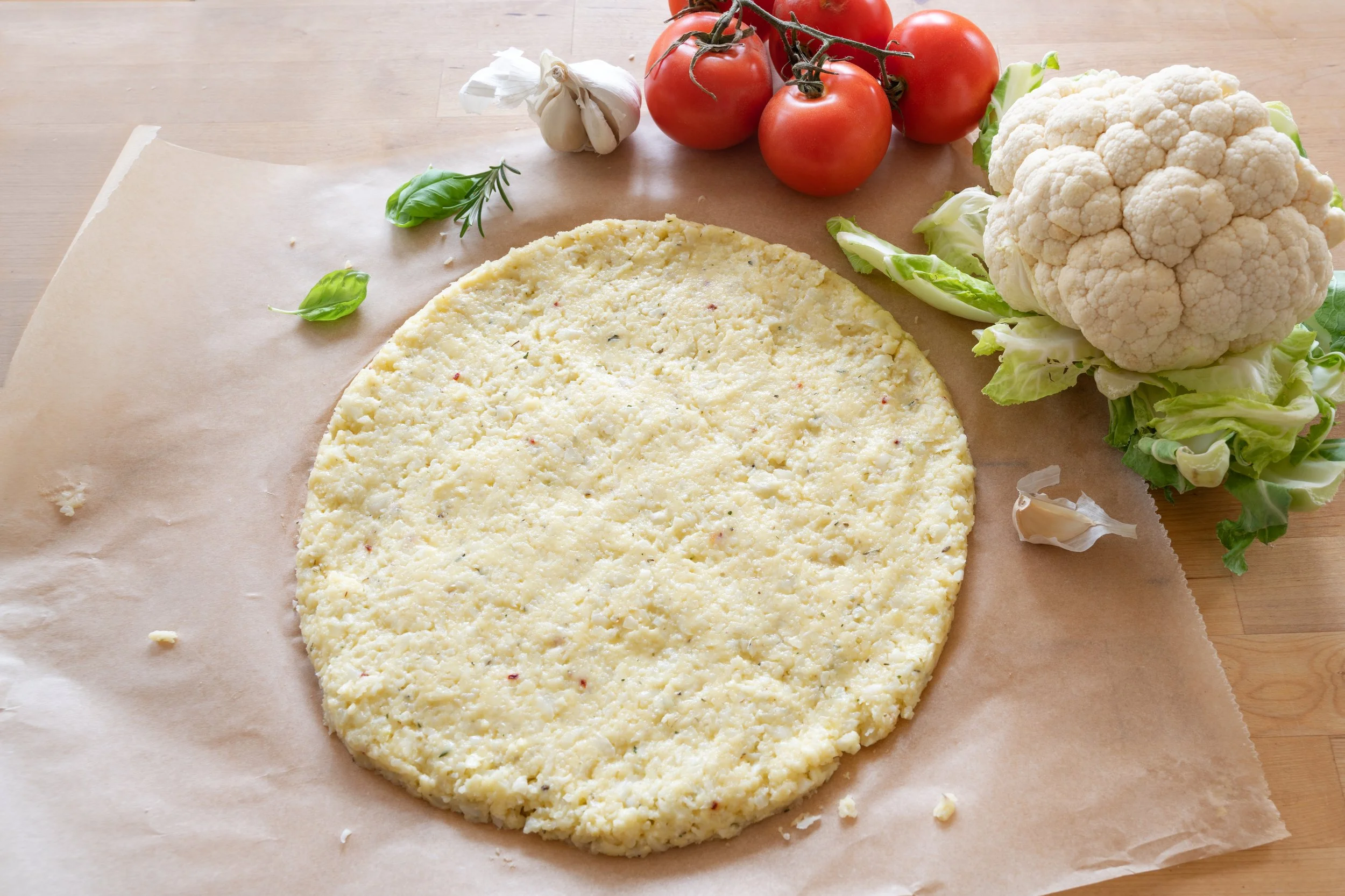 Cauliflower Herb Pizza Crust