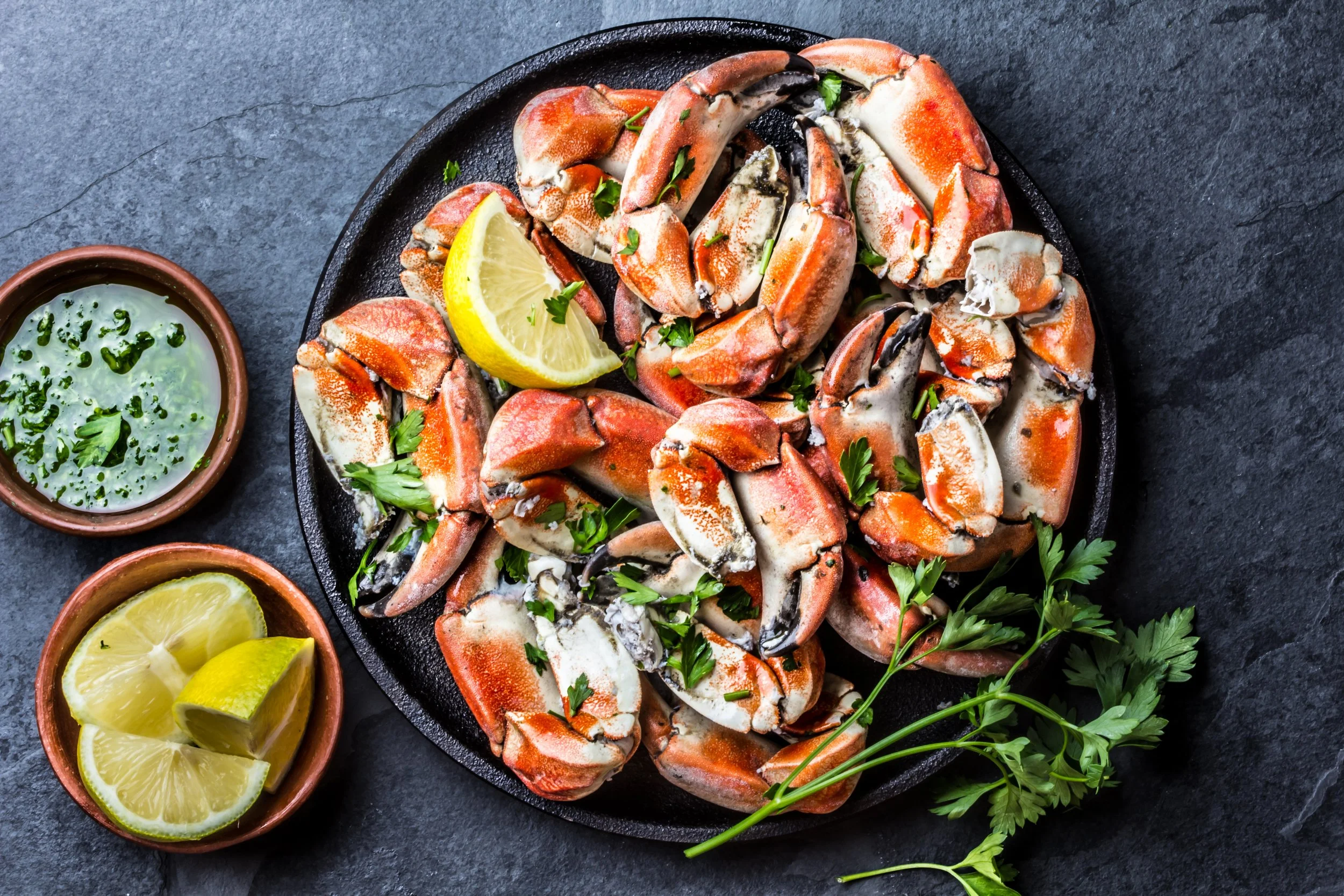 Fresh Crab with Garlic &amp; Parsley