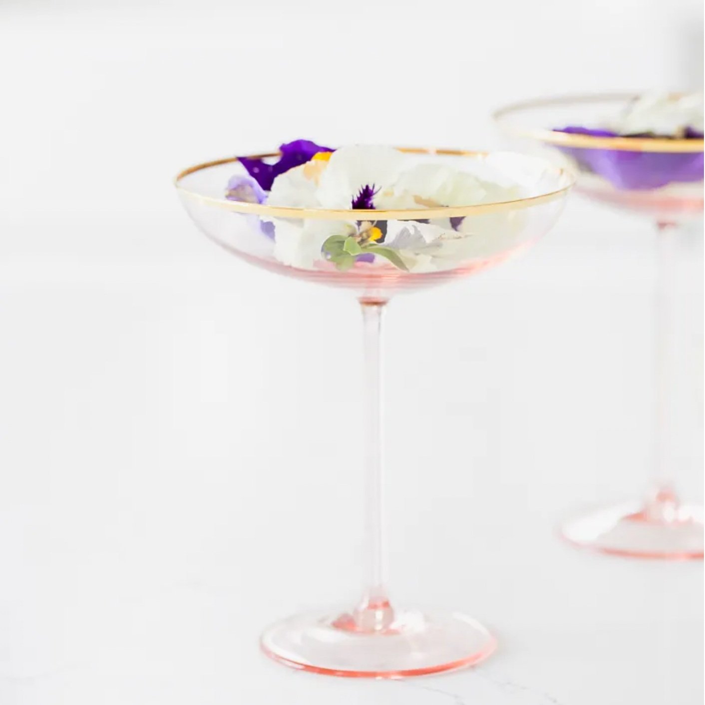 Spring Champagne Cocktail – Champs de Violette