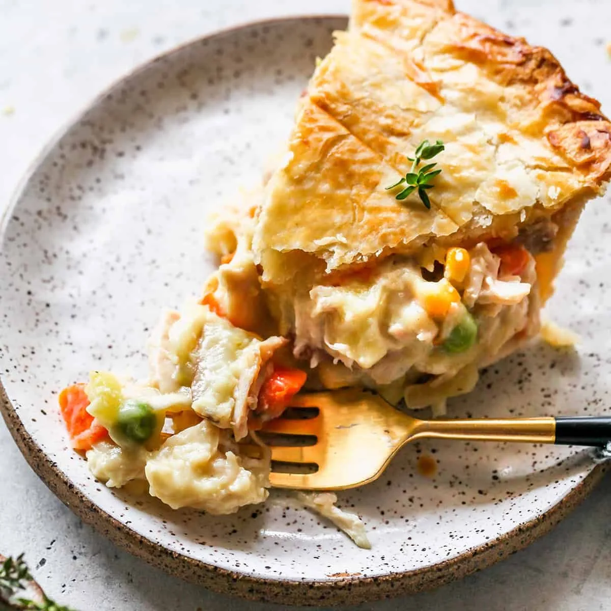 Turkey Pot Pie with Cranberries, Potatoes &amp; Stuffing