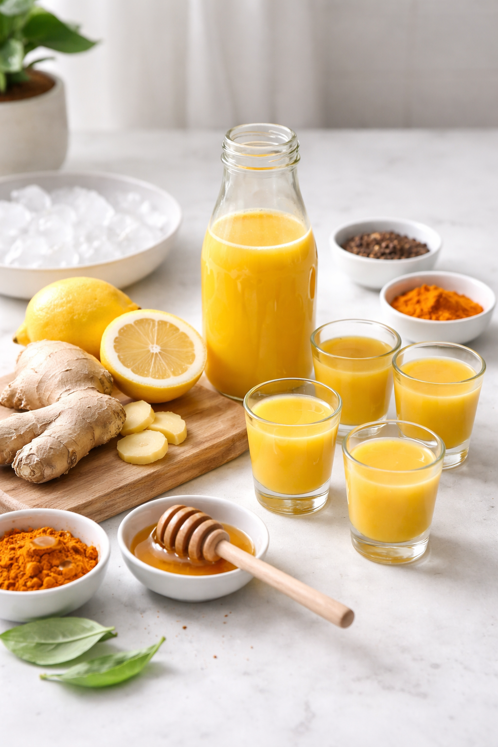 Ginger Lemon Wellness Shots