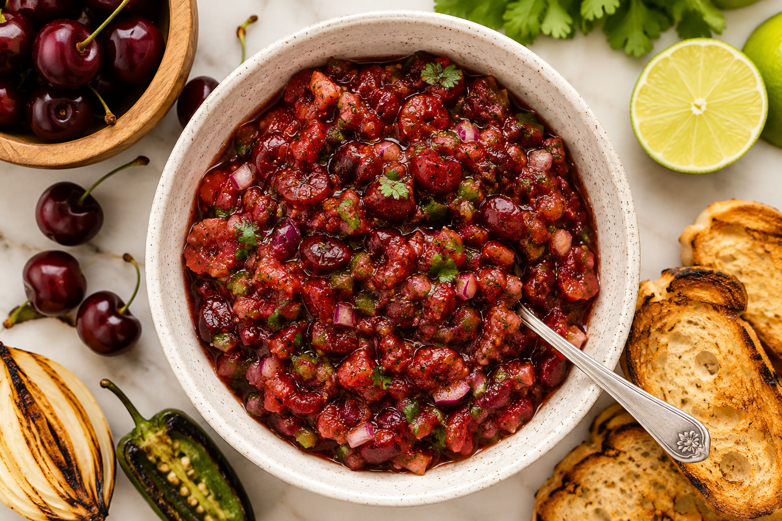 Roasted Cherry Salsa