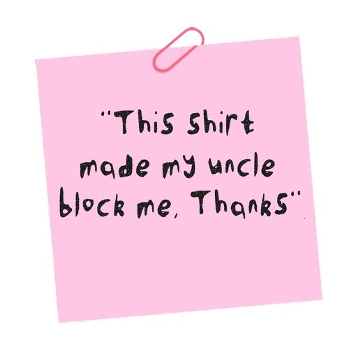 Baby pink sticky - Uncle blocked me