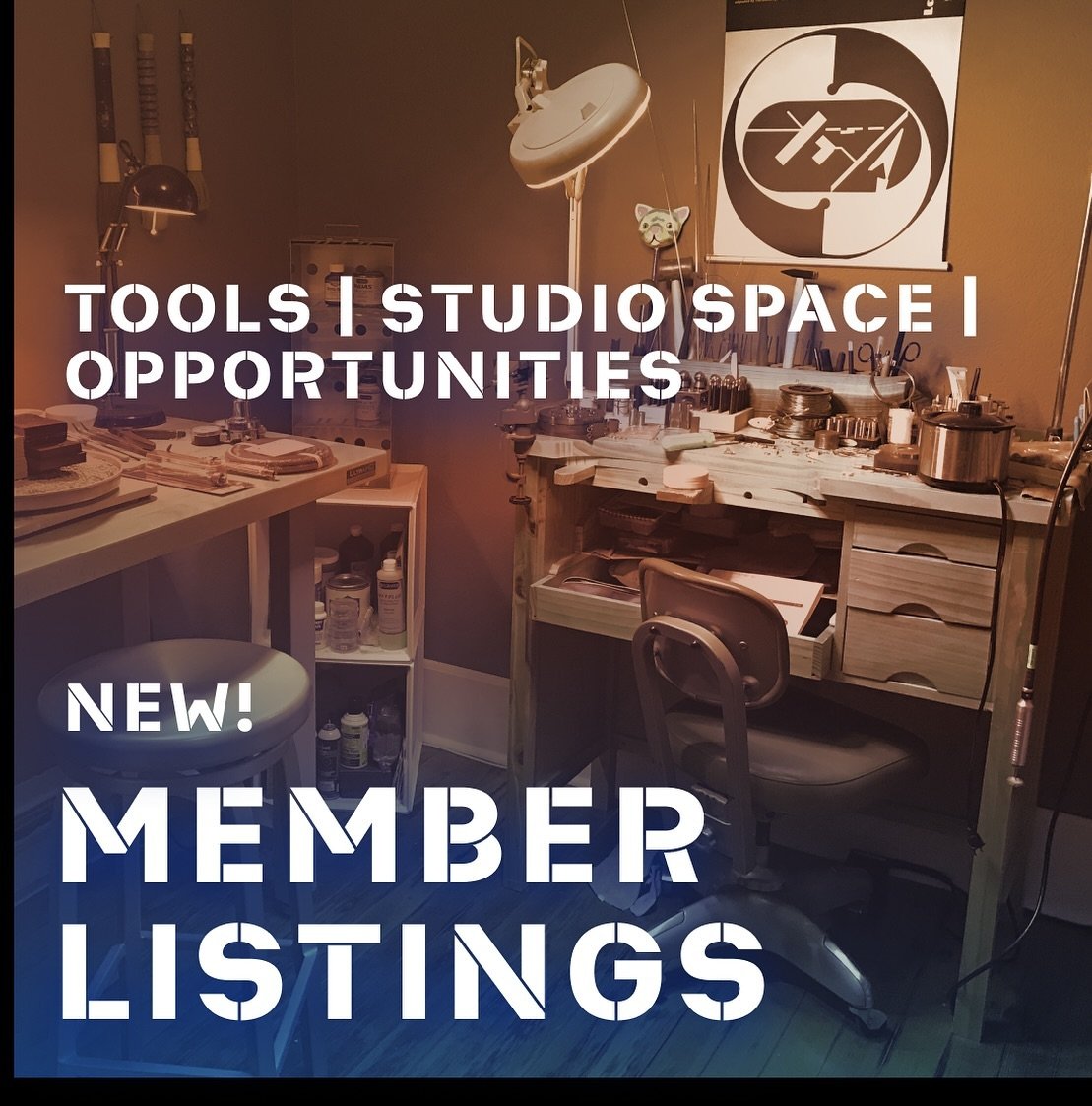 Members, we now offer a classifieds section on our website, where you&rsquo;re welcome to list opportunities, items for sale, or studio space for rent. Listings are currently only visible to members, though we may choose to feature them here on socia