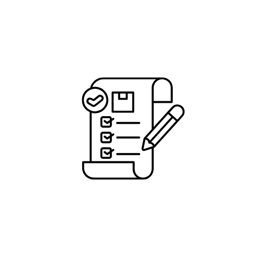 Checklist on a clipboard with a pen and a checkmark