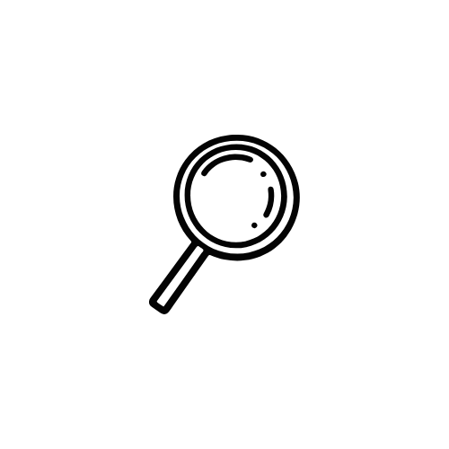 Illustration of a magnifying glass.