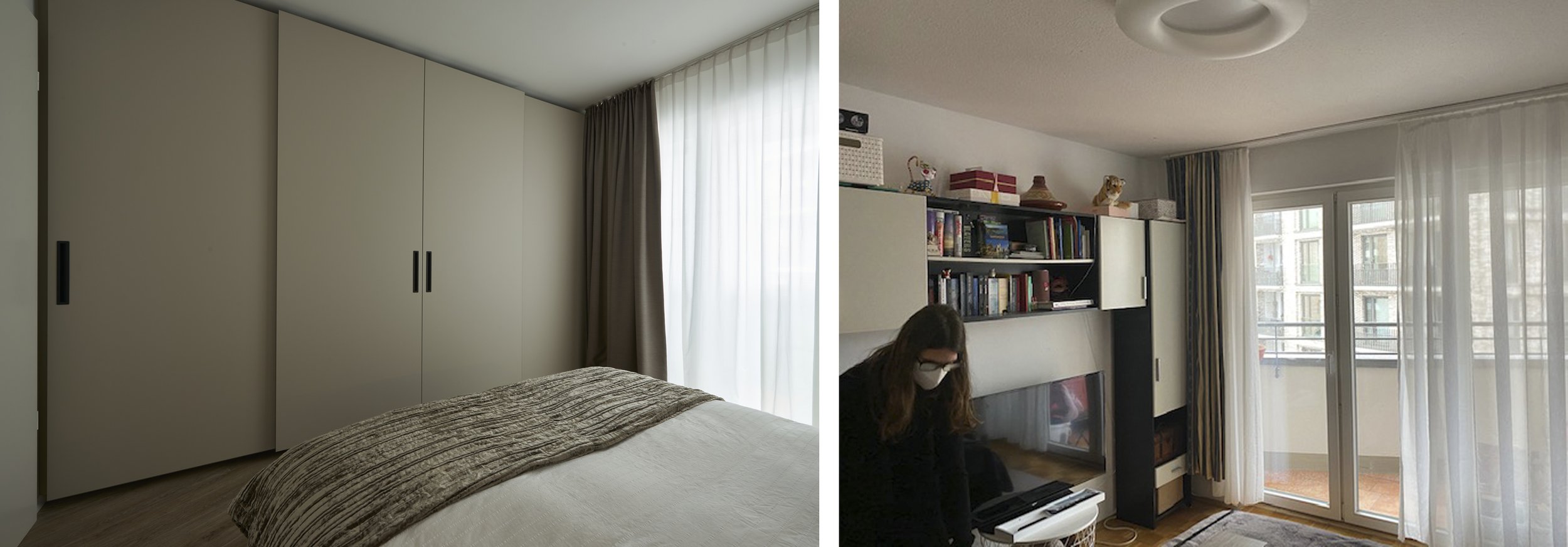 Schlafzimmer Nachher Einbauschrank Tischler Schiebetüren Schlafzimmer Vorher