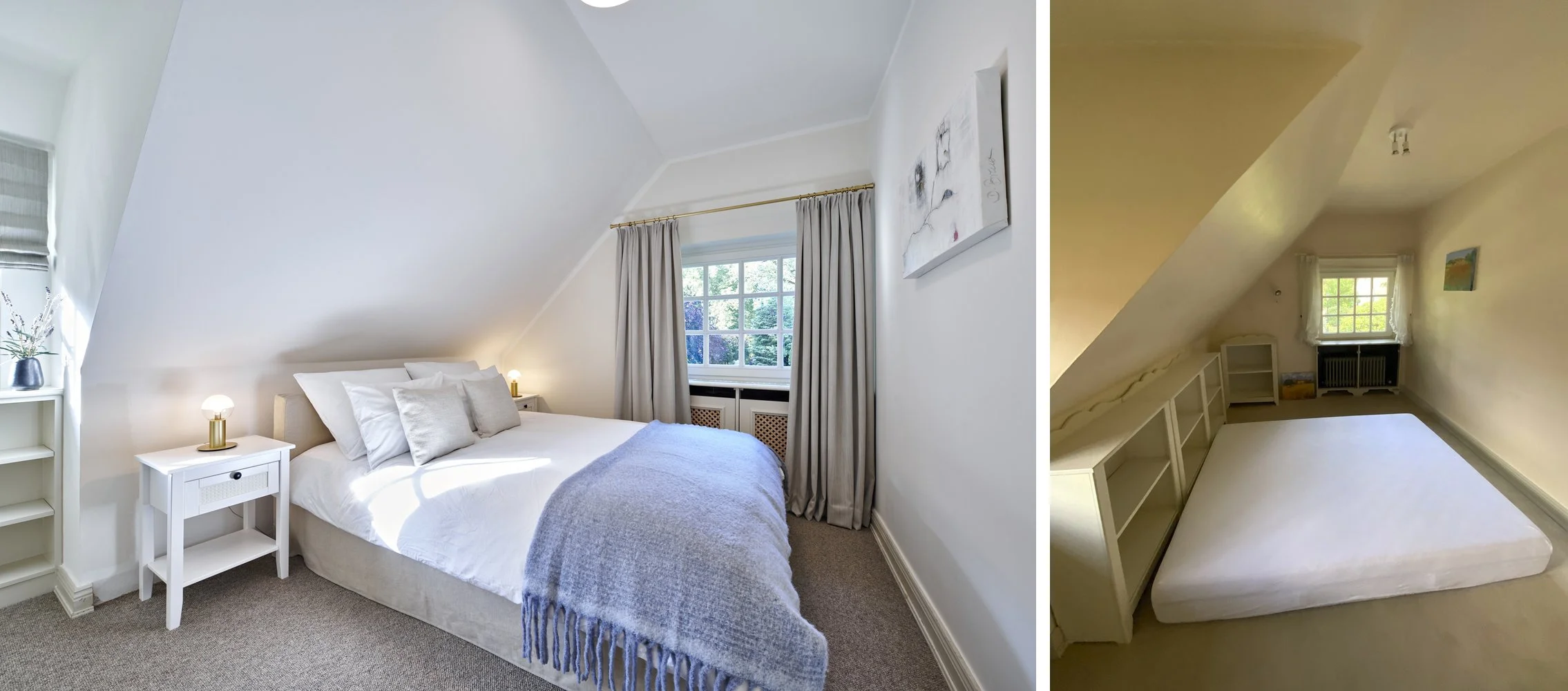 Schlafzimmer Nachher Ferienhaus Hell Teppichboden Schlafzimmer Vorher