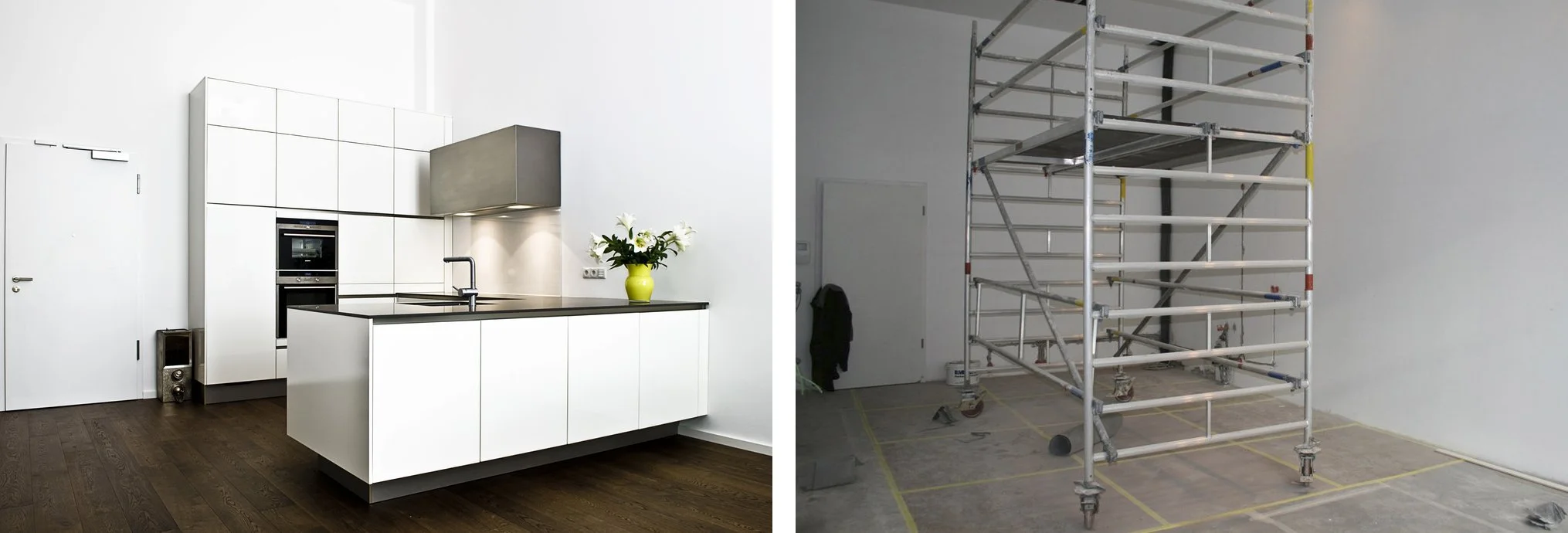 Küche Nachher Weiss Modern Arbeitsblock Küche Vorher