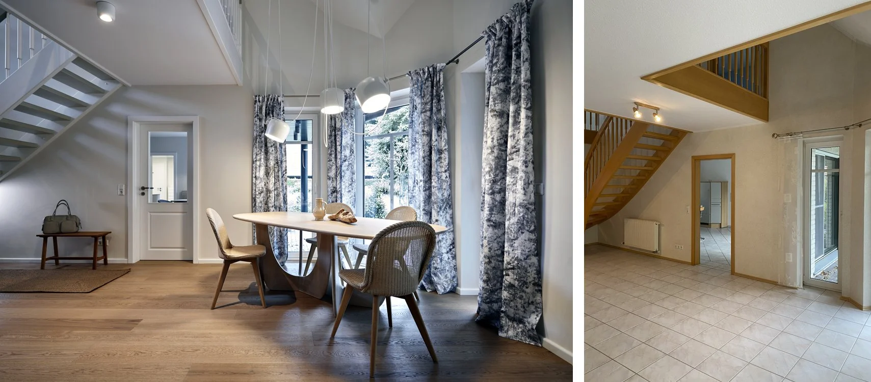 Esszimmer Nachher Holzboden Tisch more Esszimmer Vorher