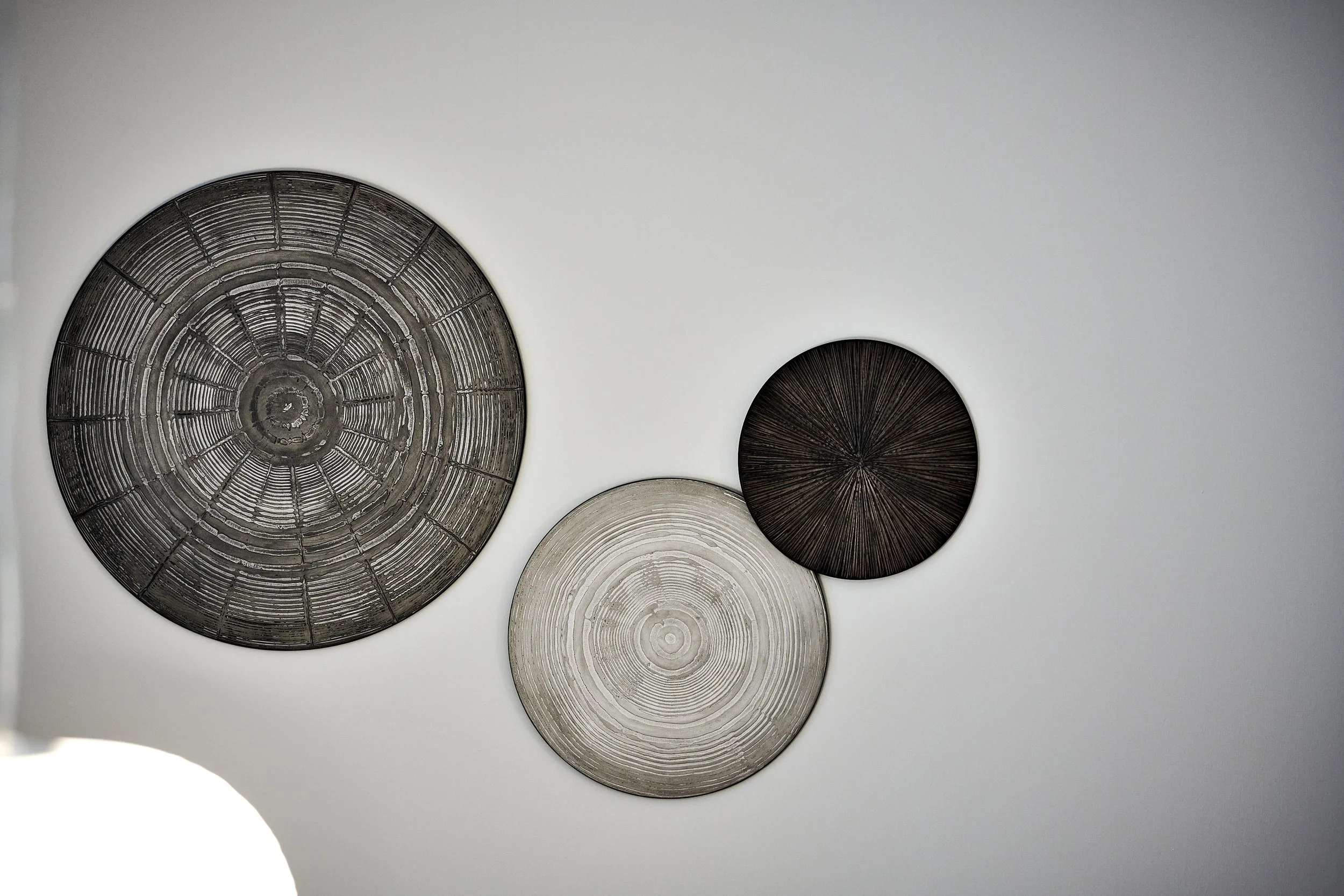 Wanddekoration Holz Scheiben Mos Design