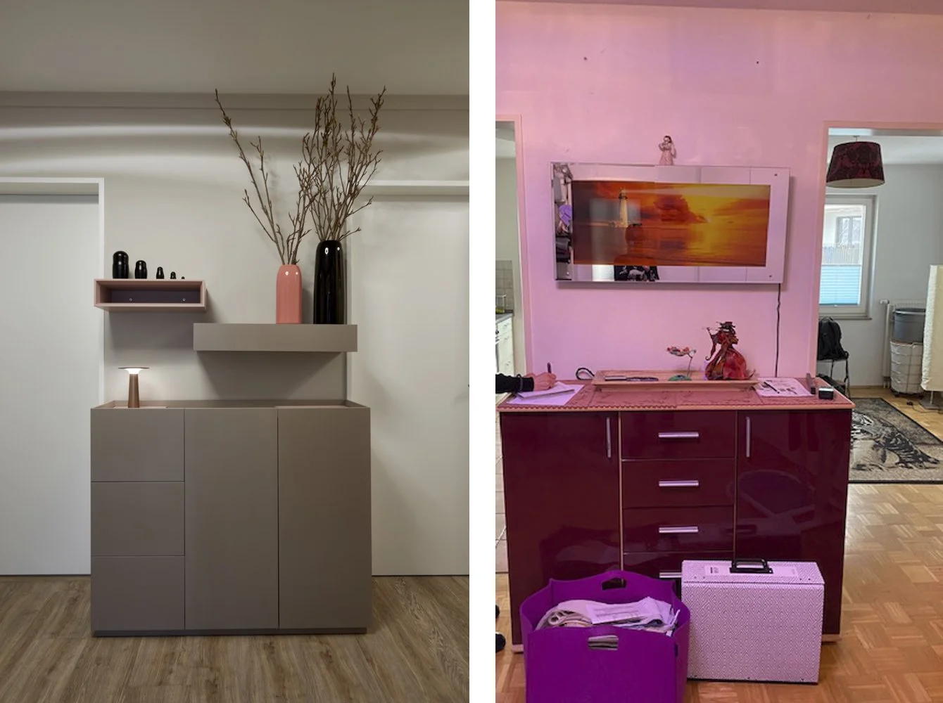 Wandgestaltung Flur Nachher Schönbuch Flurmöbel Flur Vorher