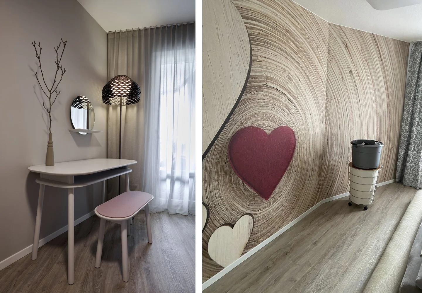 Schlafzimmer Schminktisch Schönbuch pudrige Farben Schlafzimmer Vorher