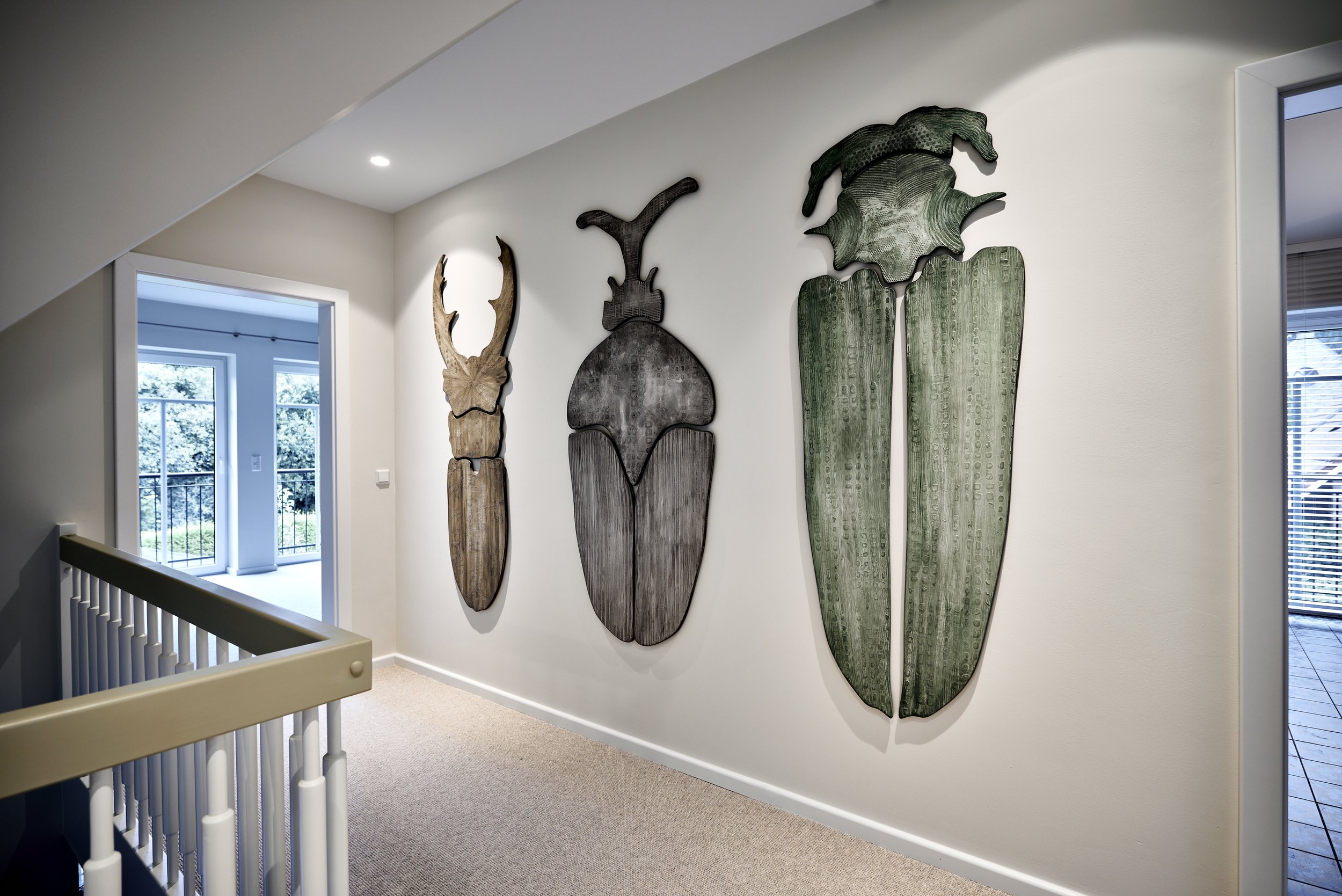 Wanddekoration Käfer Holz Mos Design