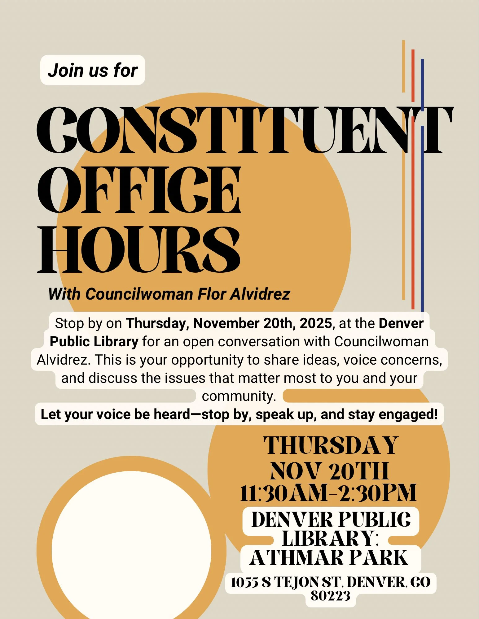 Office Hours: Councilwoman Alvidrez