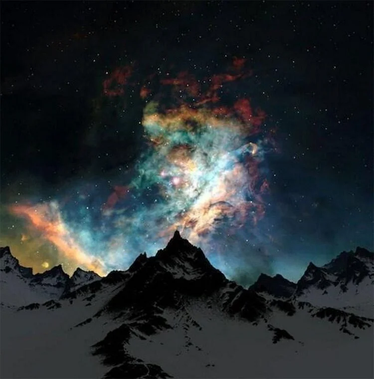 digital manipulated sky