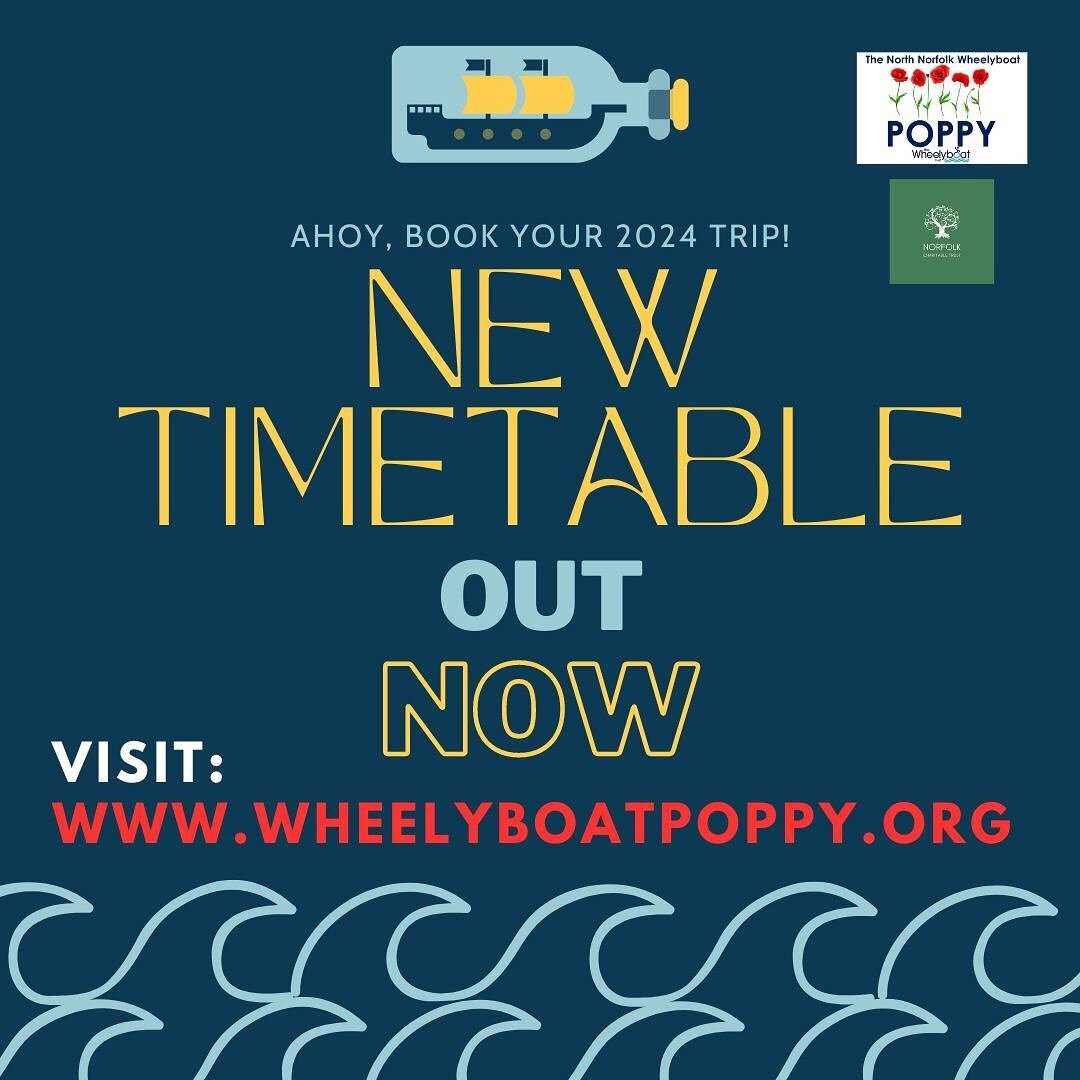 2024 WE ARE READY FOR YOU💥🦭🦼🎉

Our 2024 timetable is out and bookings are open🥳
Book your trip out on Poppy this year, we have dates from early April to the end of October - weather permitting!!🥹🙏

Visit our website to find the full running ti
