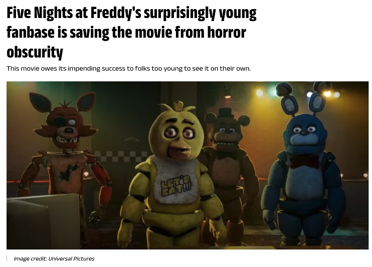 Social Media Tactic: Five Night’s at Freddy’s 