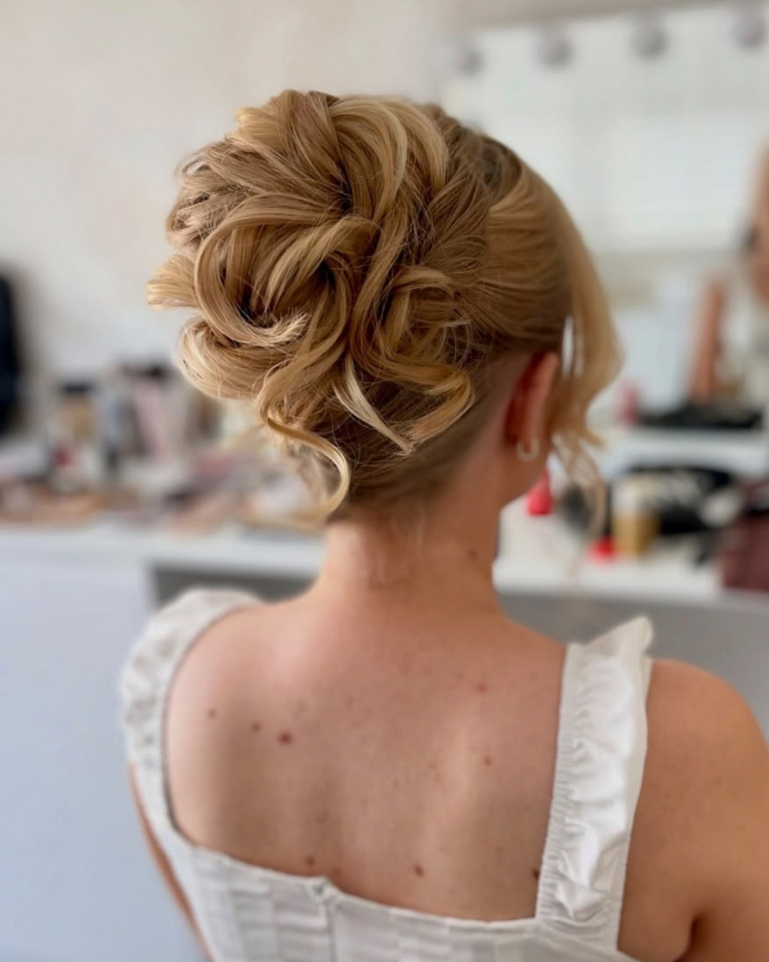 Textured Bridal Updo in Berkshire