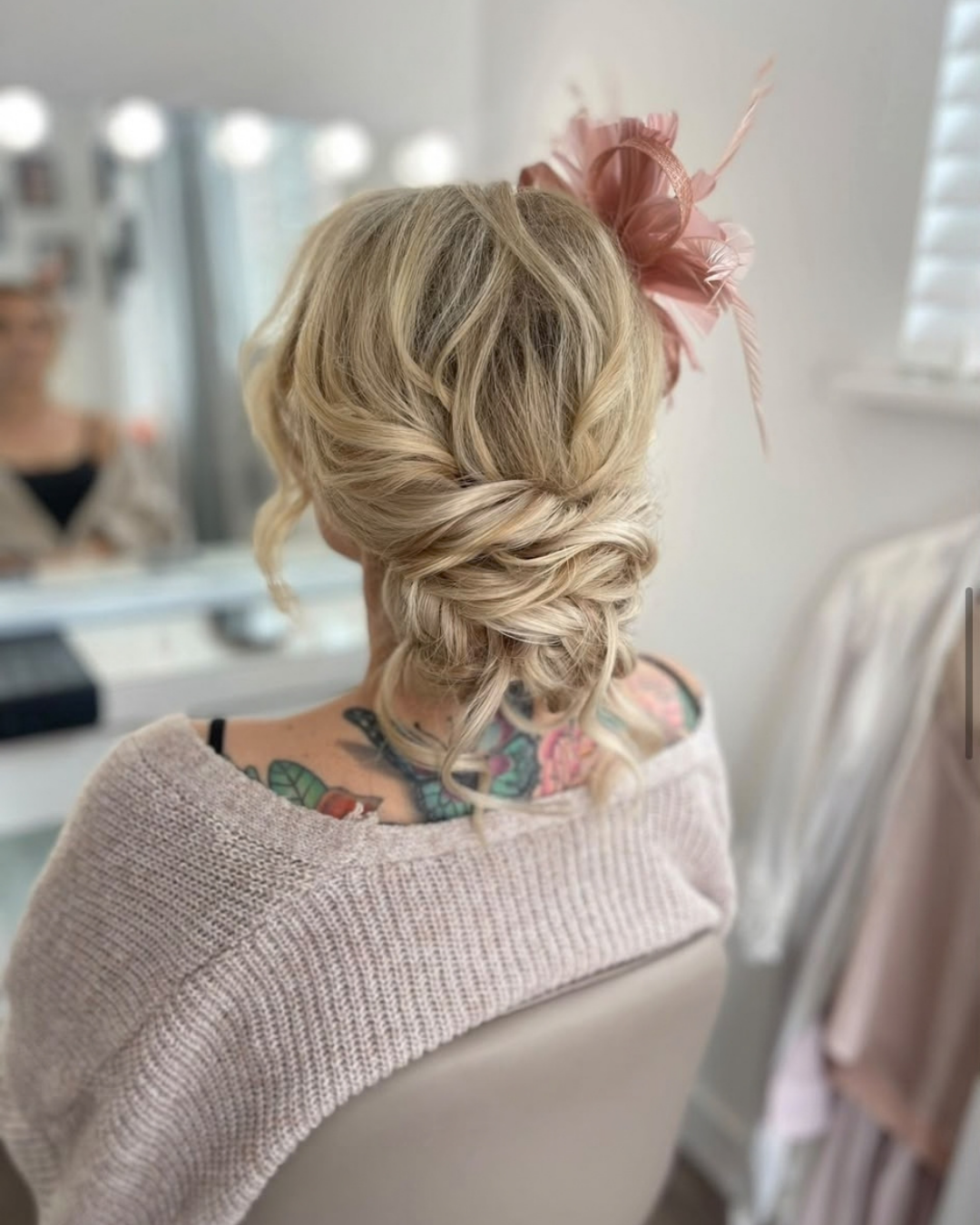Textured Low Bun Hairstyle