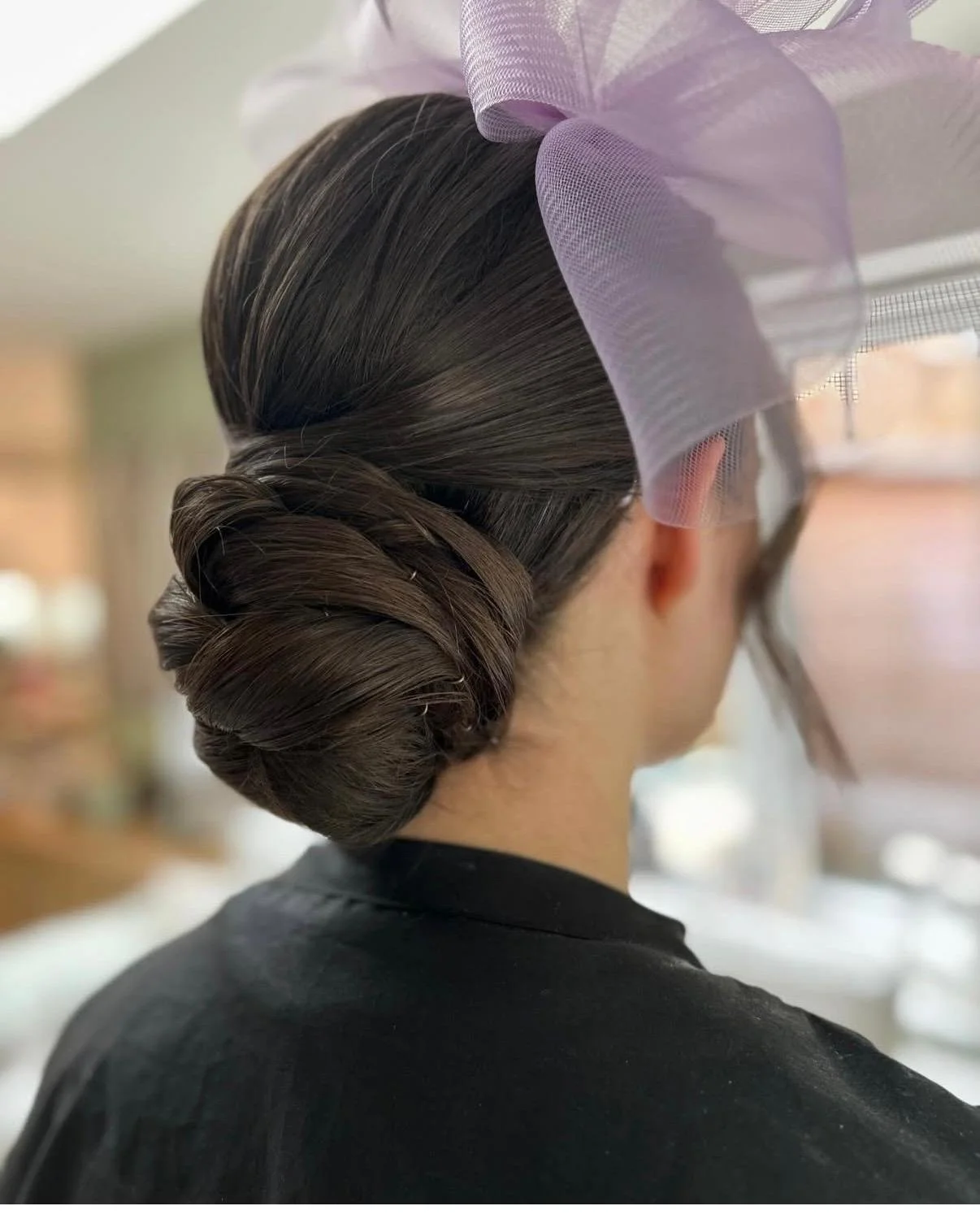 Bridesmaid Low Bun Updo Hairstyle