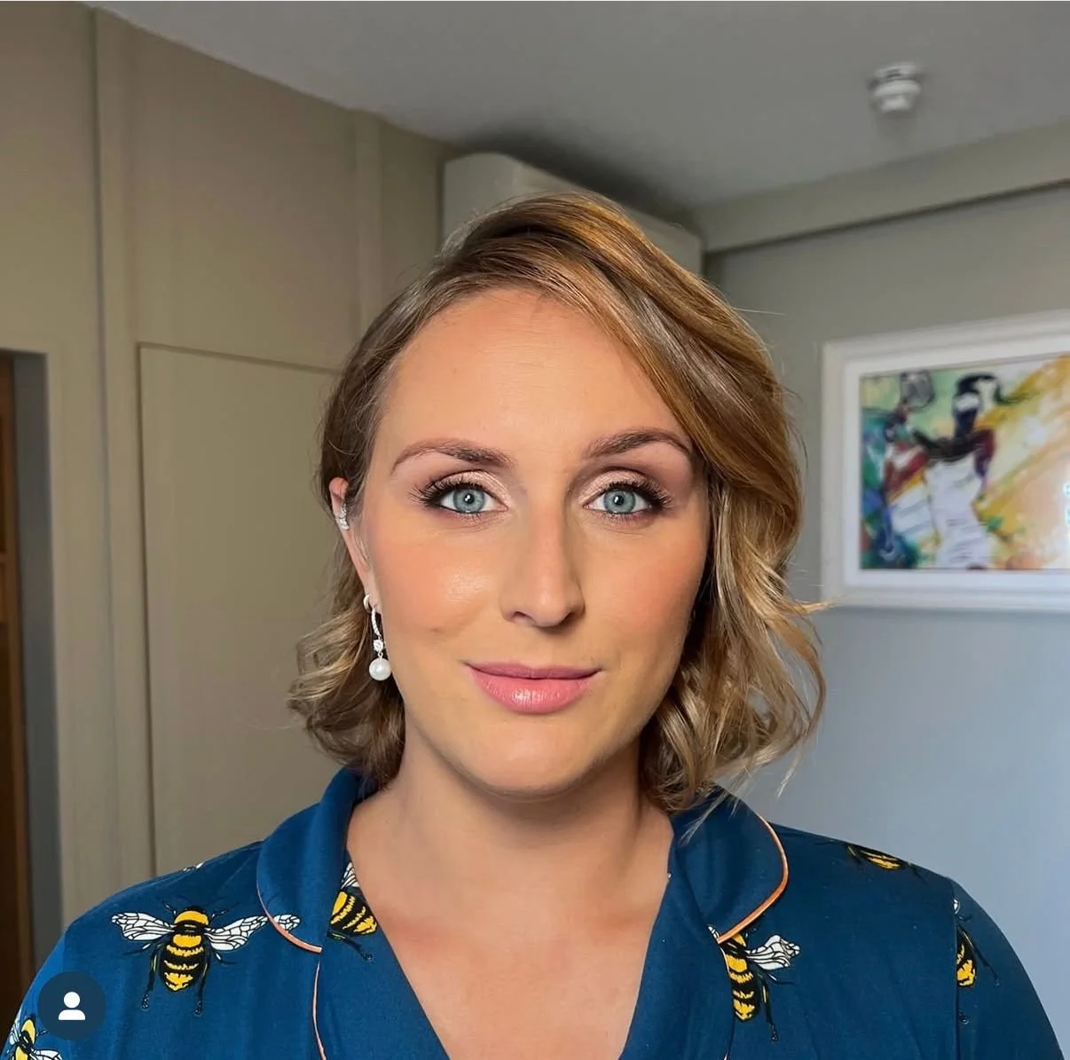 Golden Glam Makeup for a wedding