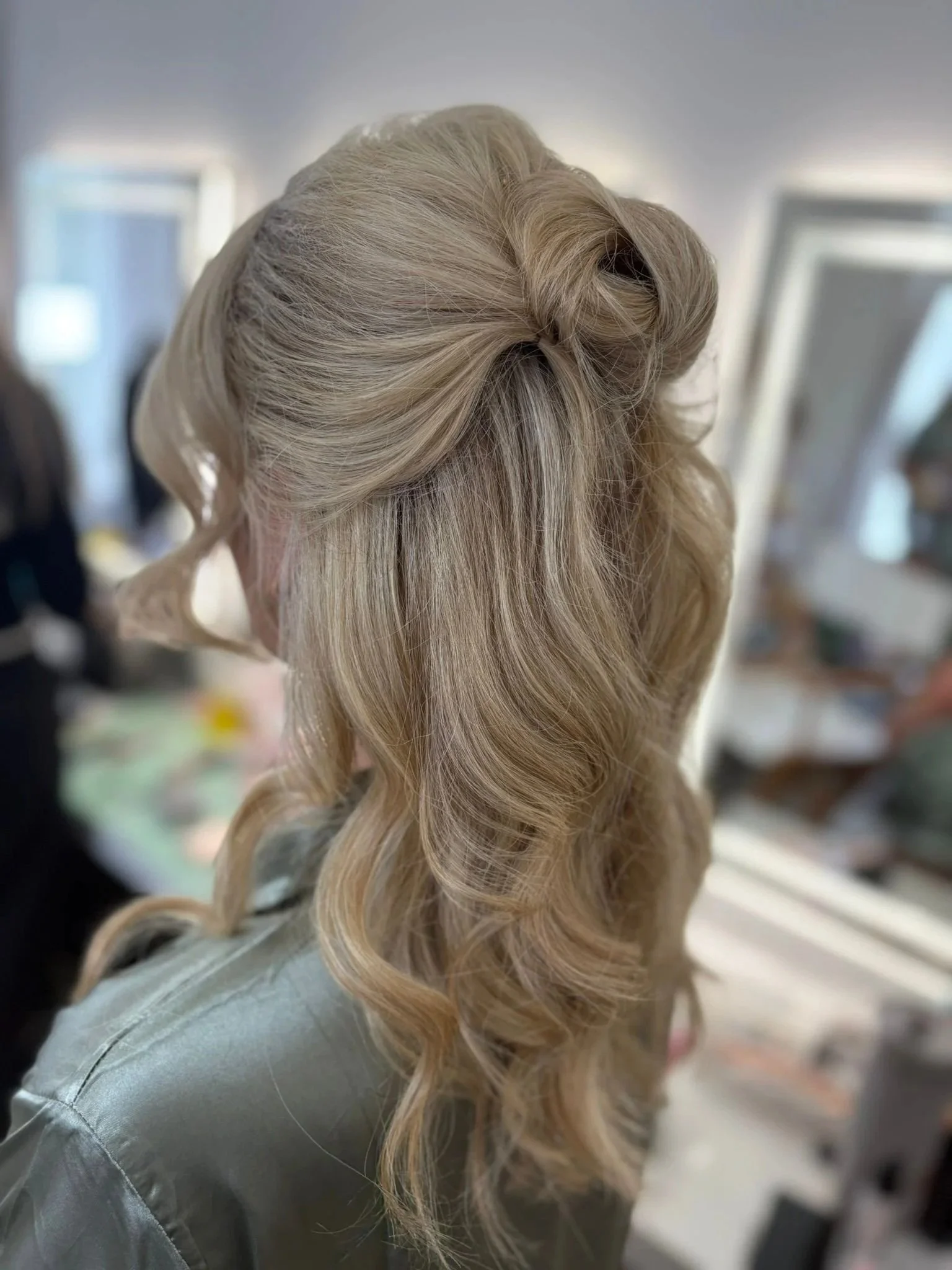 Bridal Half Up Half Down Hairstyle