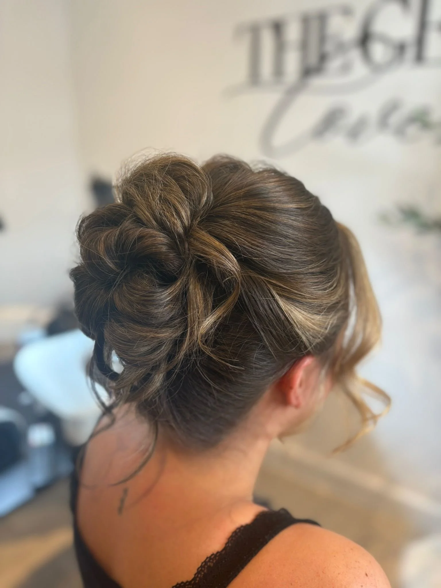 Bridal Twisted Bun Updo