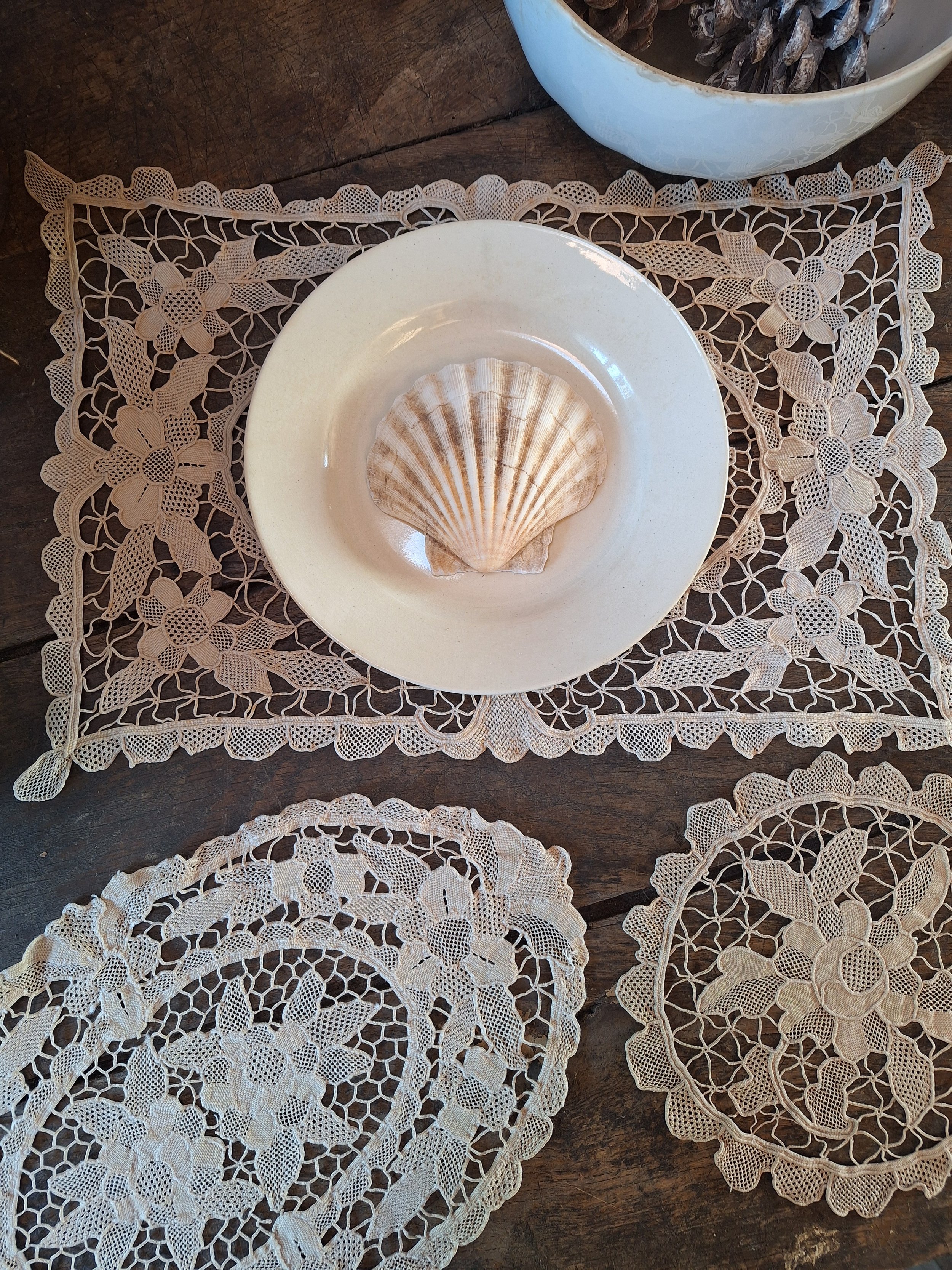 three doilies