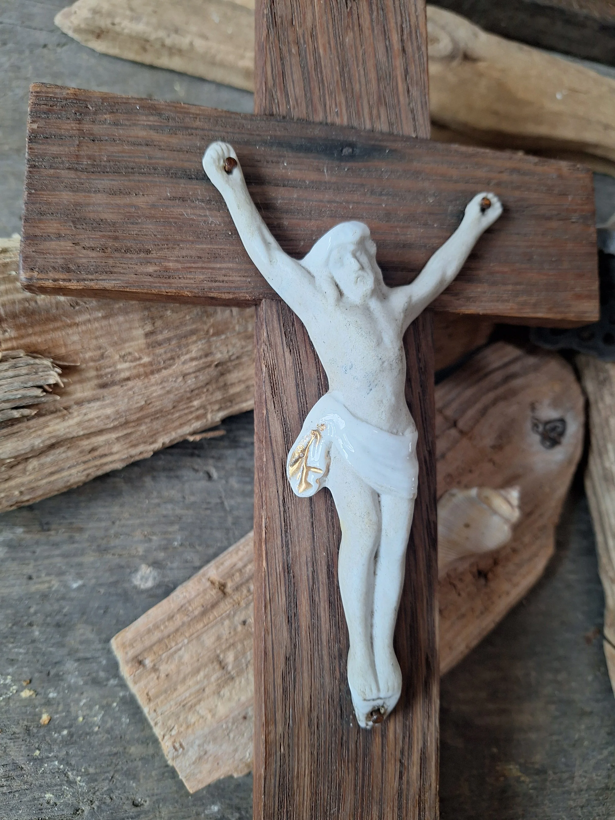 French vintage crucifix