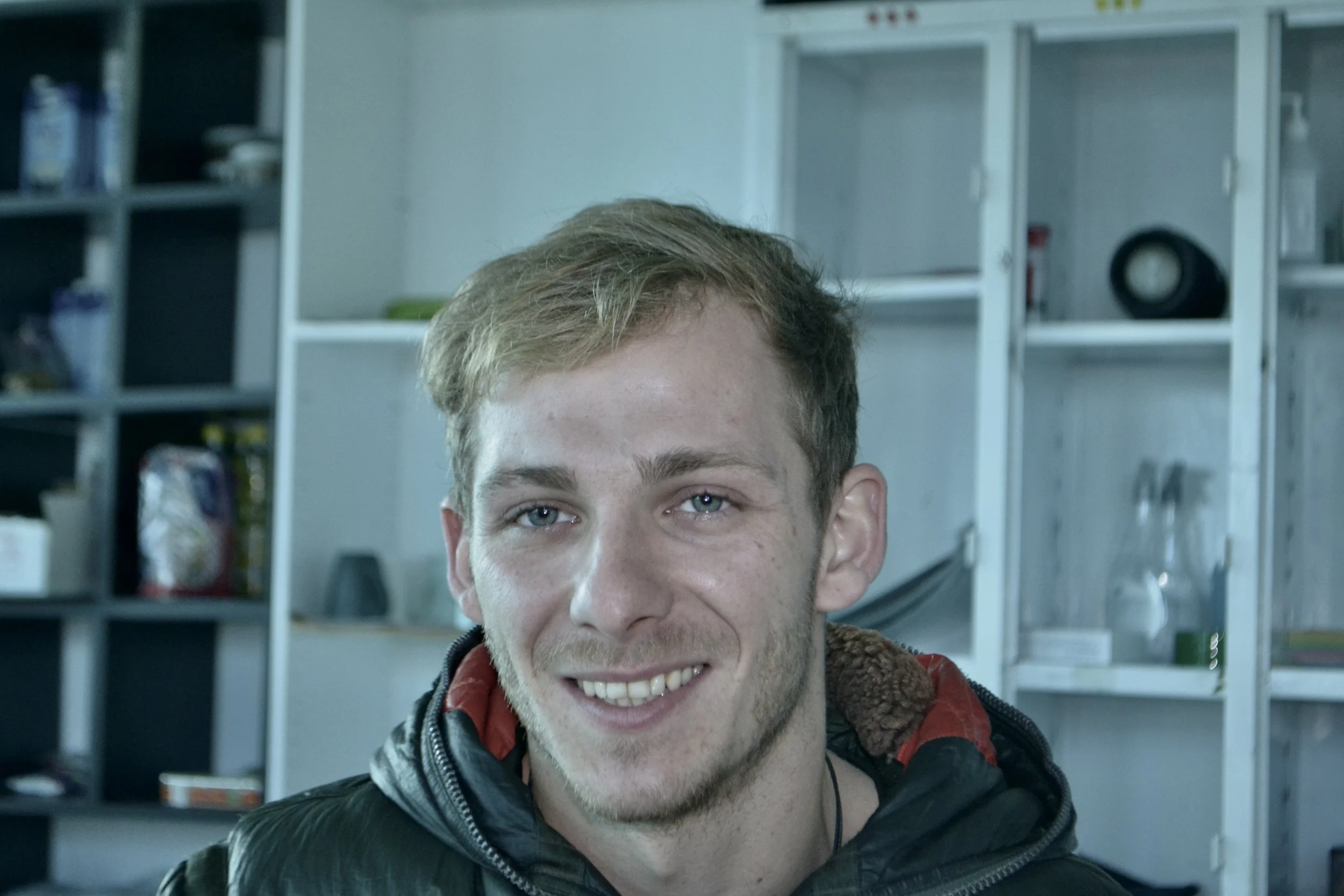  Patrick, a German volunteer providing essential services for refugees. 