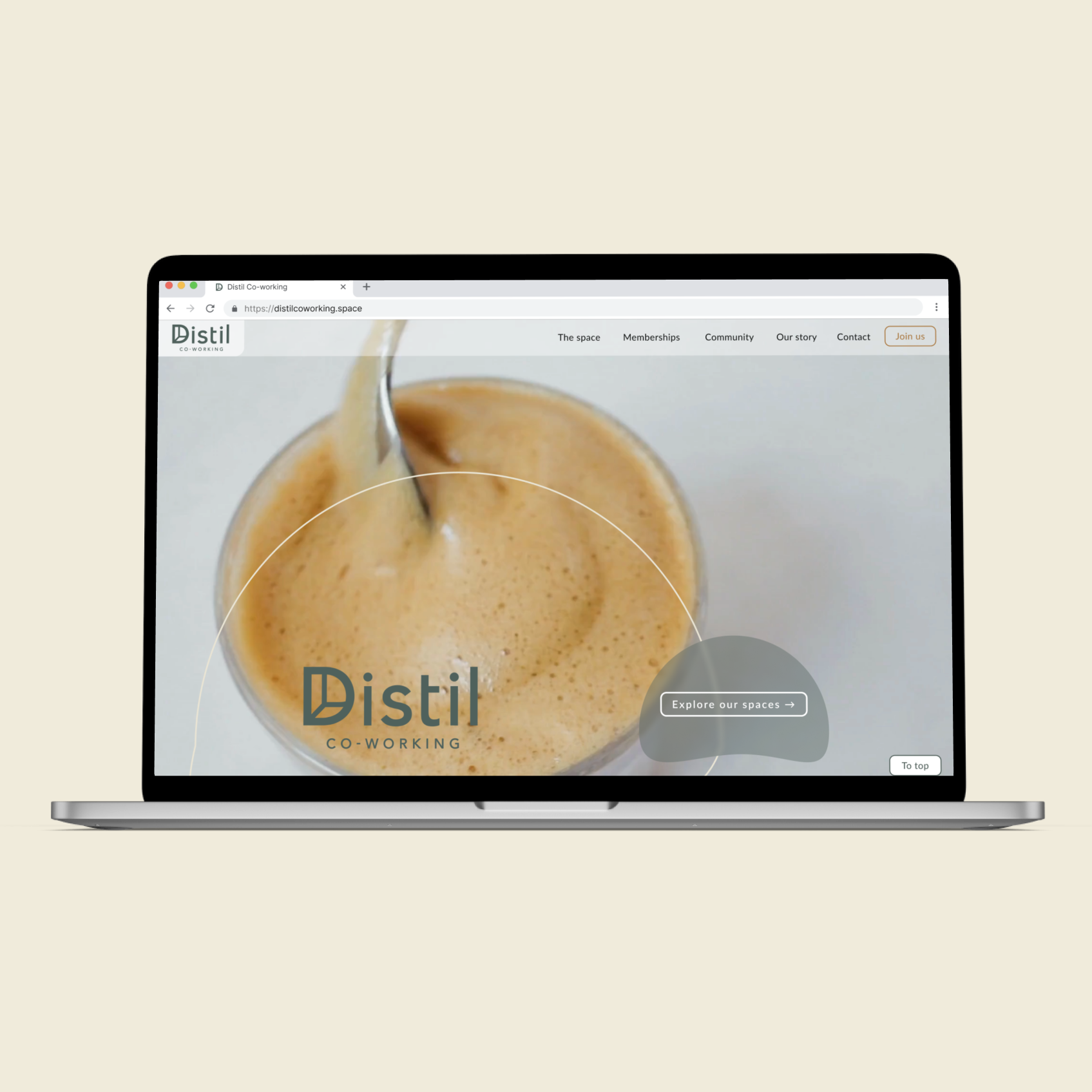 Distil Co-working - Website &amp; brand design (Copy)