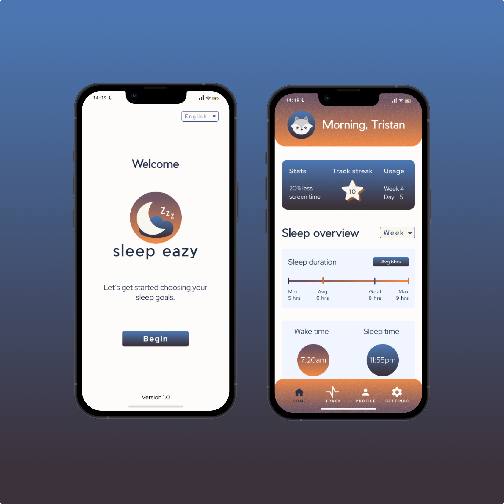 Sleep Eazy - App &amp; brand design (Copy)