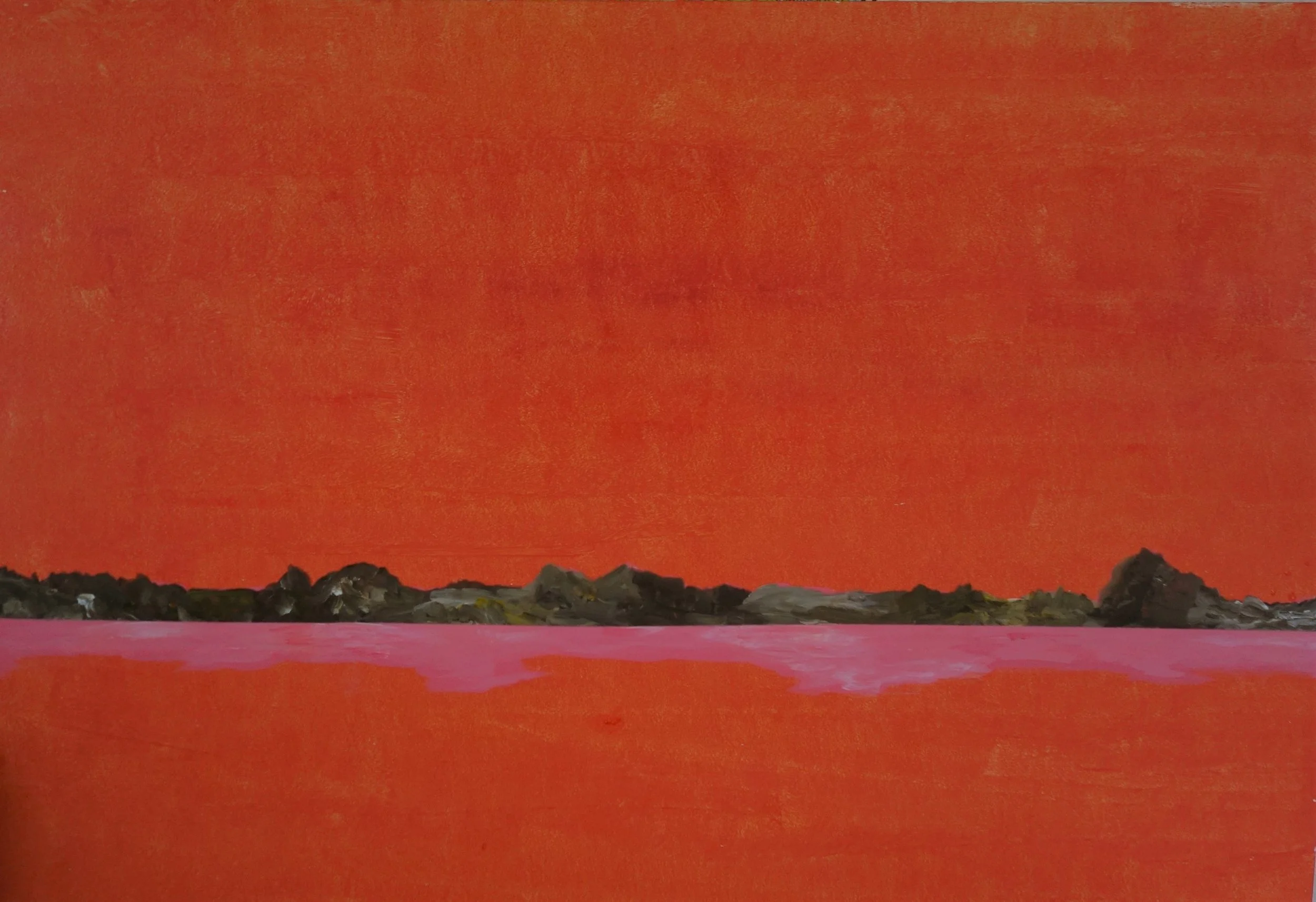   LANDSKAB NR 4. 2021 ACRYL PÅ MASONIT 80X120 CM 