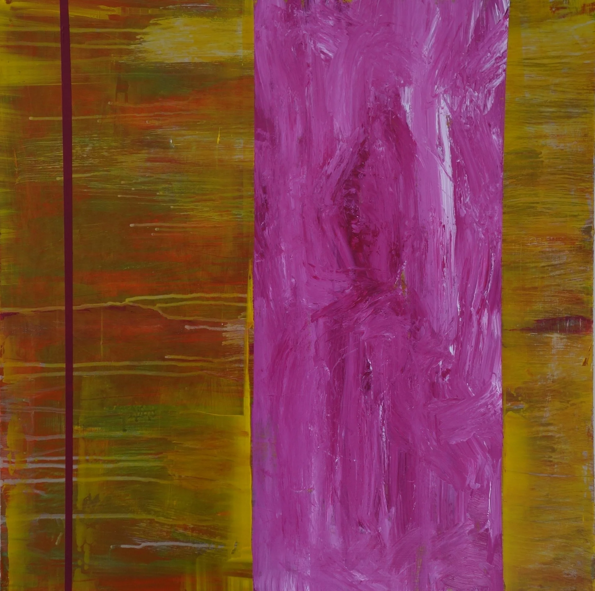  LANDSKAB NR 6.  2021 ACRYL PÅ MASONIT 60X60 CM 