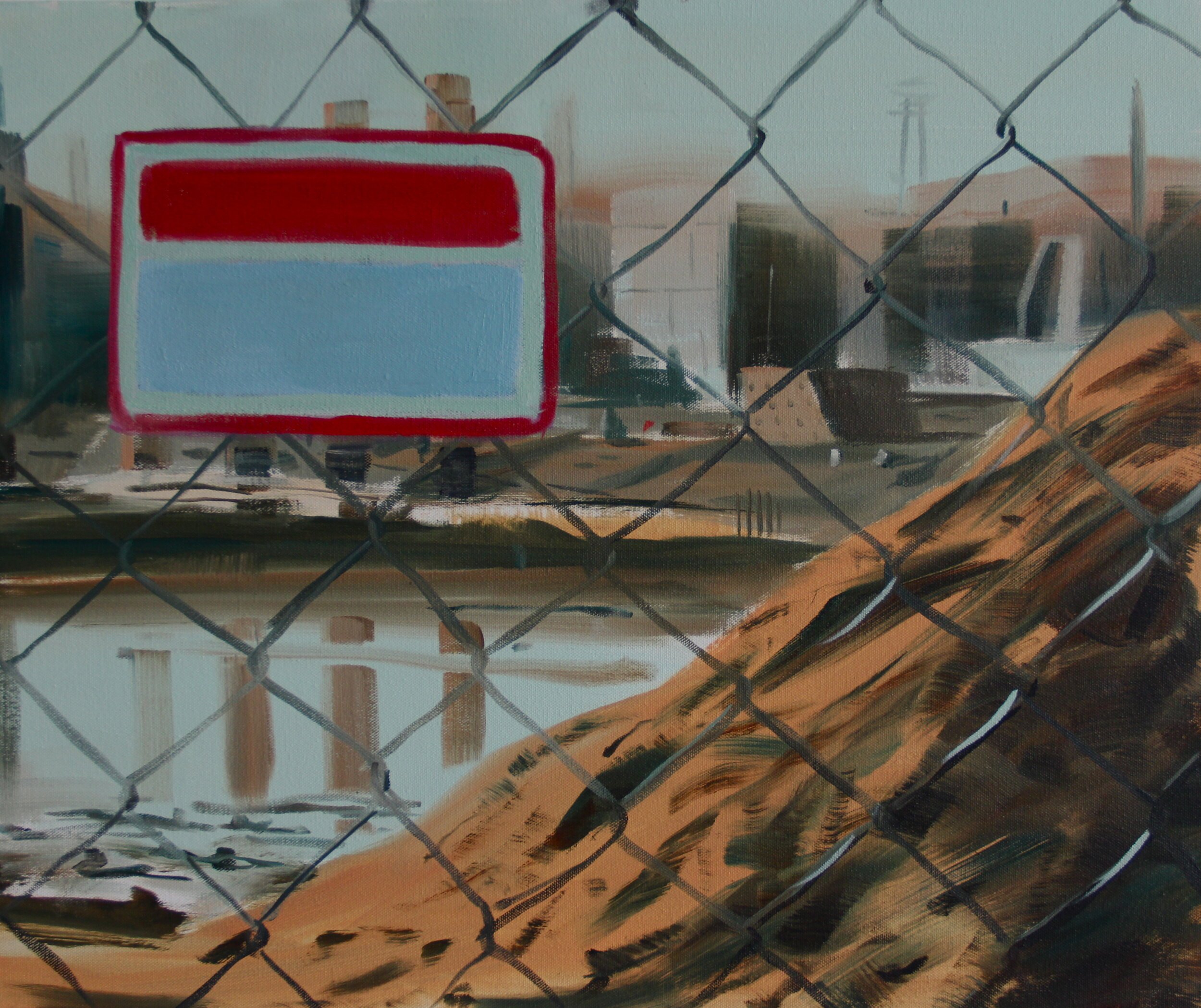 Warning, 20" x 24", oil on canvas