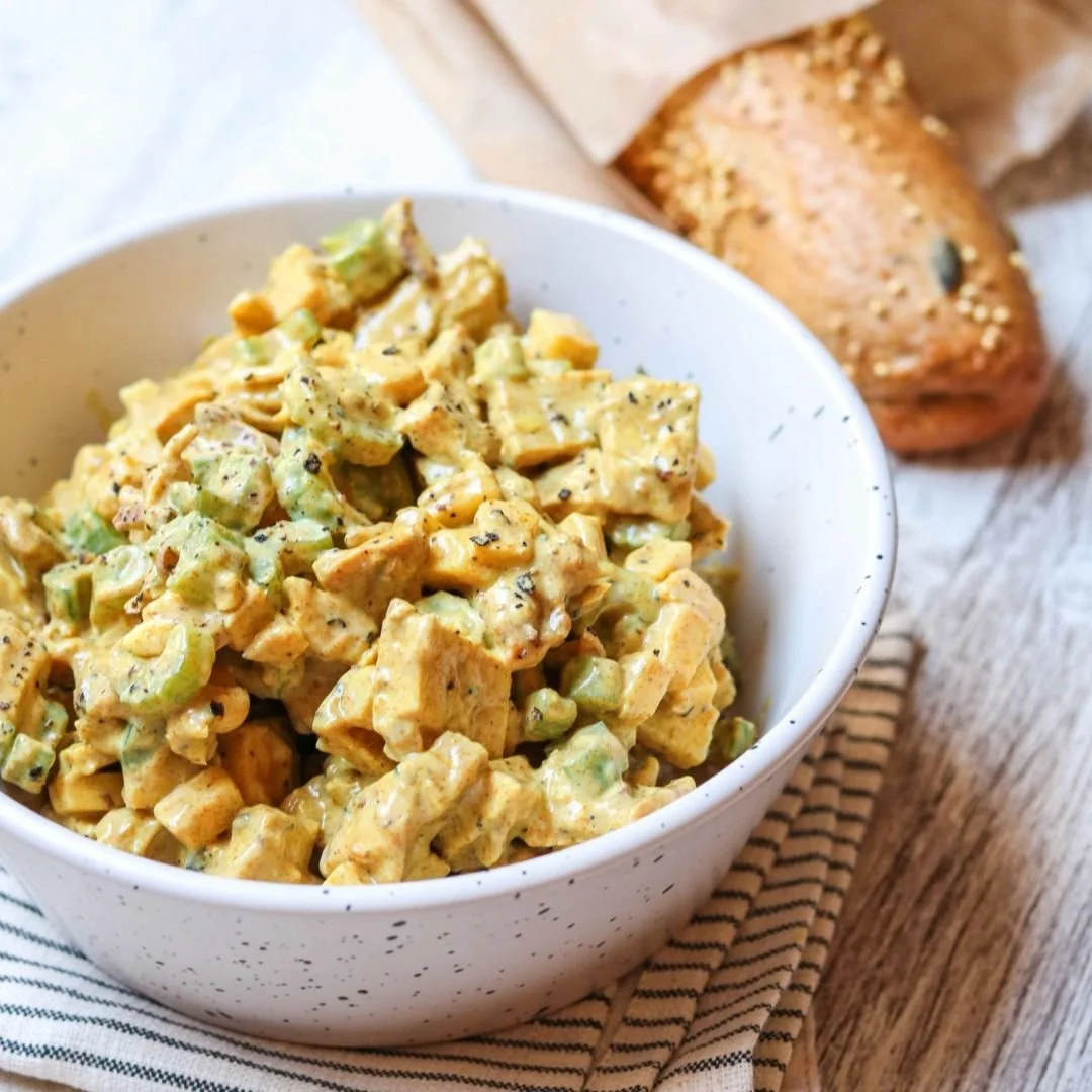 Healthy chicken salad | Eat Shed Glow® high-protein weight loss recipe