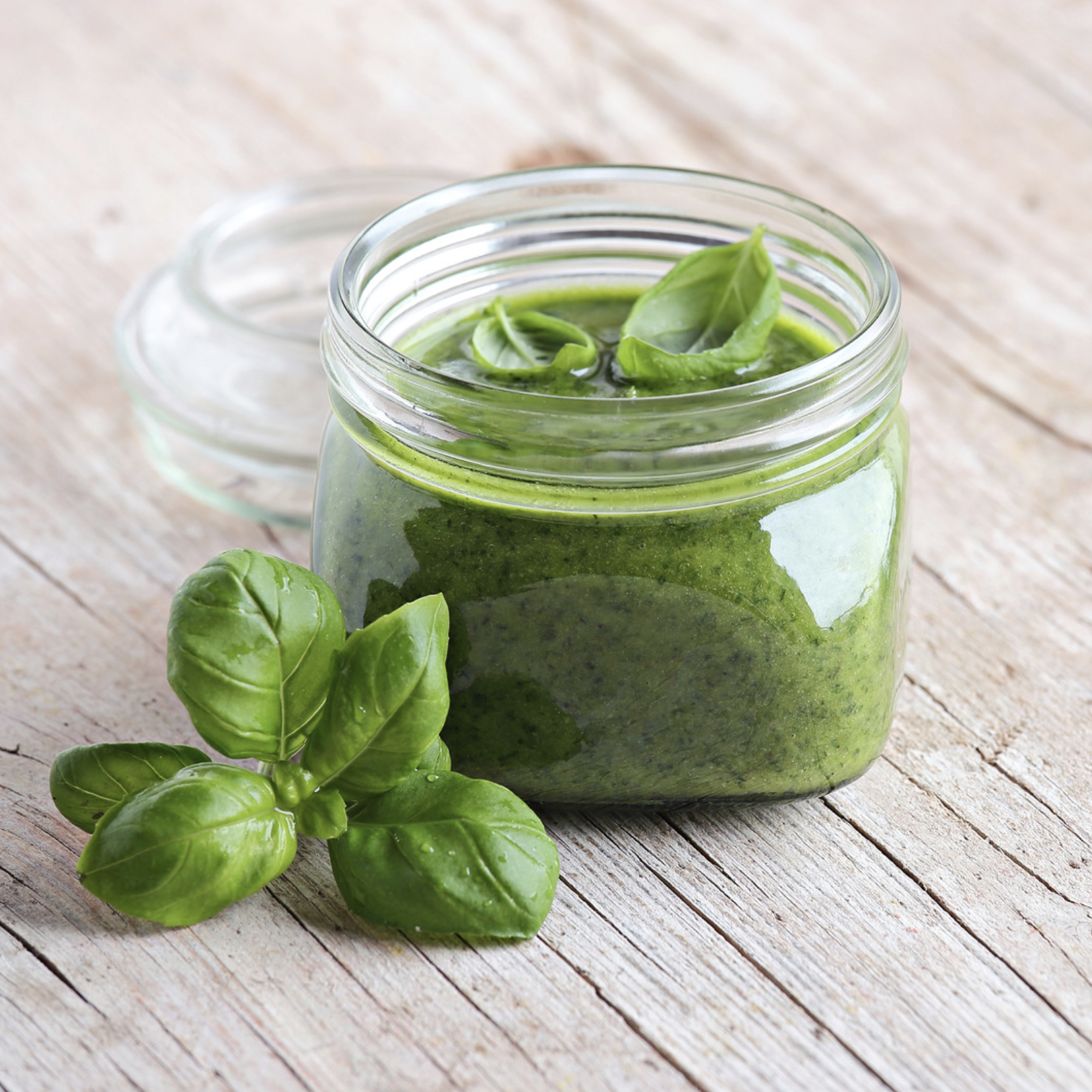 How to make easy pesto for weight loss using the Eat Shed Glow® method.