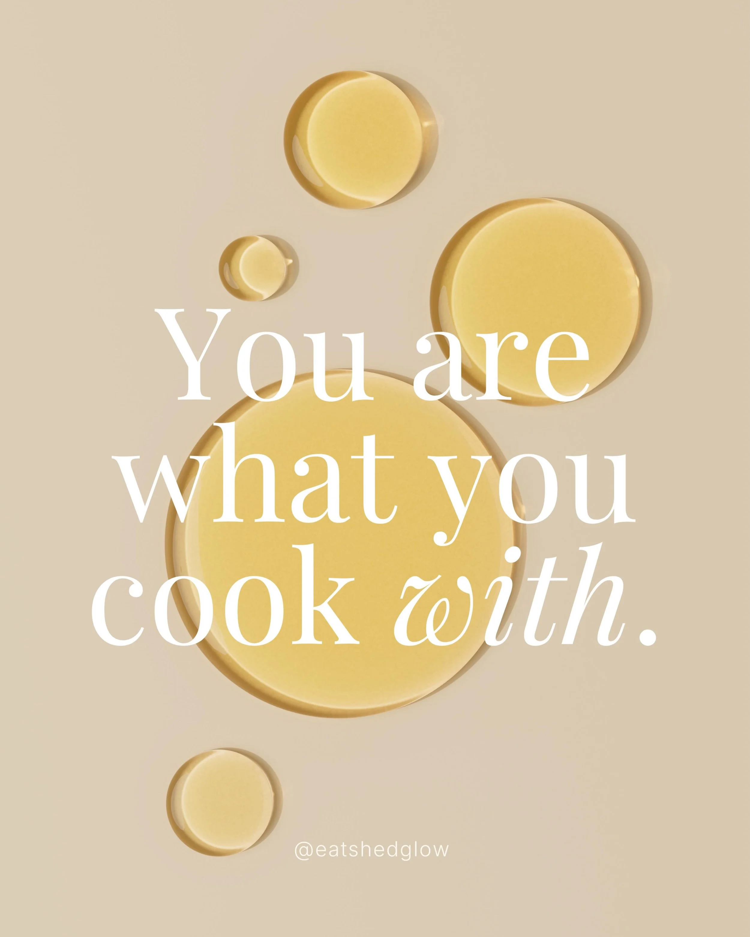 Most people already know seed oils aren&rsquo;t great. What nobody tells you is how much they&rsquo;re stalling your weight loss.

Here&rsquo;s the fix, simpler than you think:

🫒 EVOO for everyday cooking and dressings.
🥑 Avocado oil for high heat