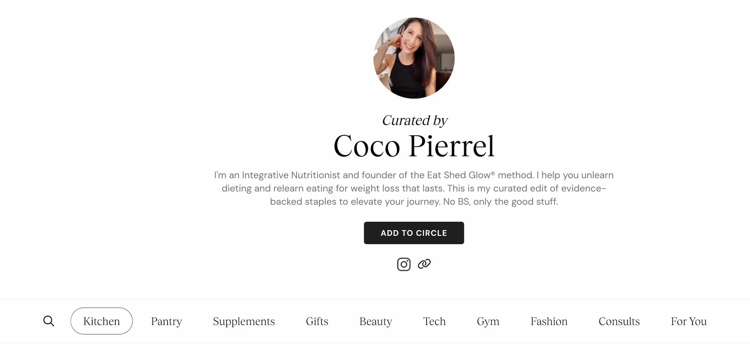 Coco Pierrel's curated shop of nutritionist-approved kitchen, pantry, supplement, and wellness picks