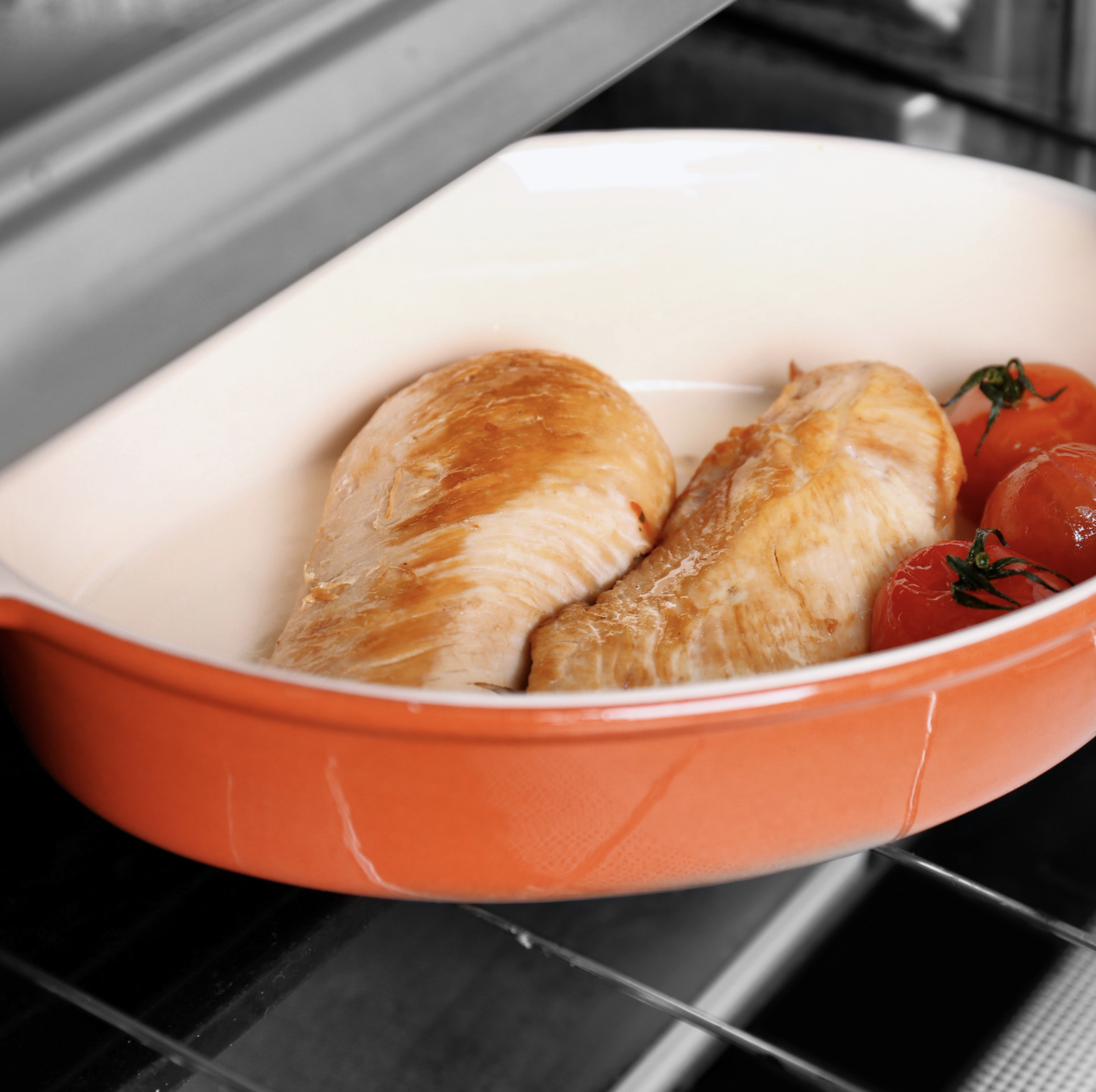 Baked chicken breast prepared using the Eat Shed Glow® method